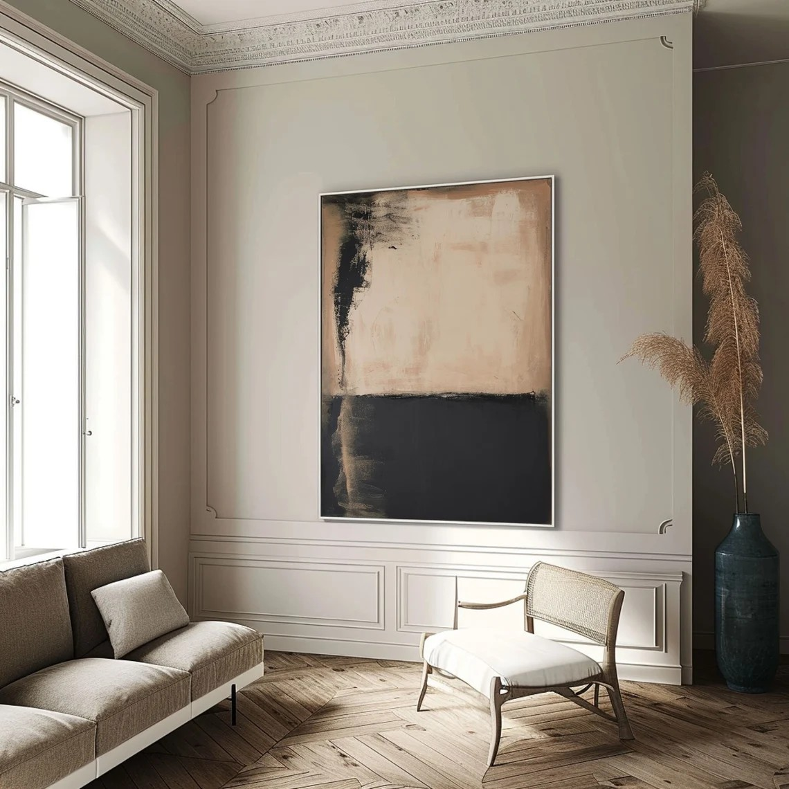 Large Wall Art - Wabi Sabi Abstract Art for Home Decor #TC 048