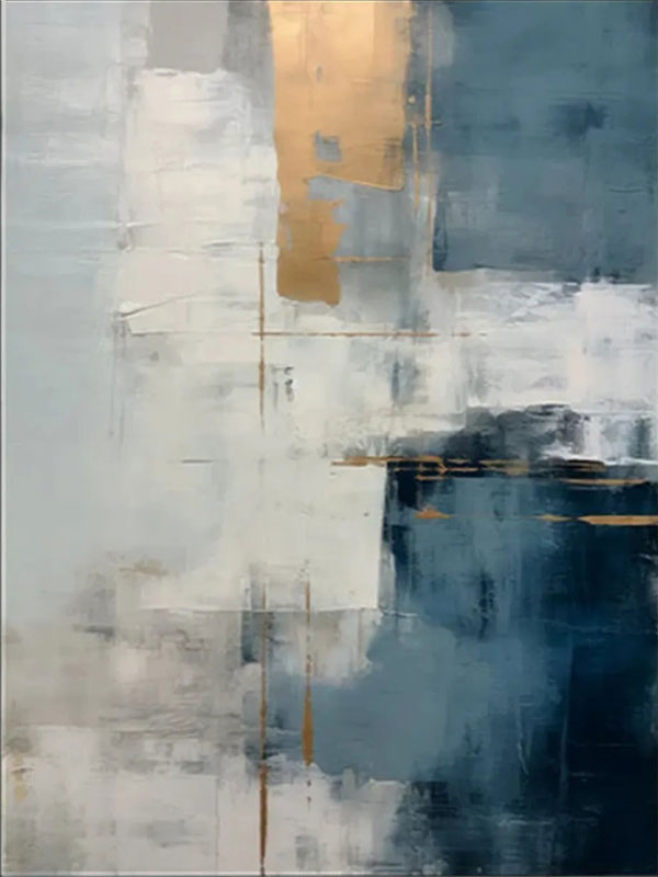 Abstract Wall Art for Living Room | Large Contemporary Painting #ZZ 108