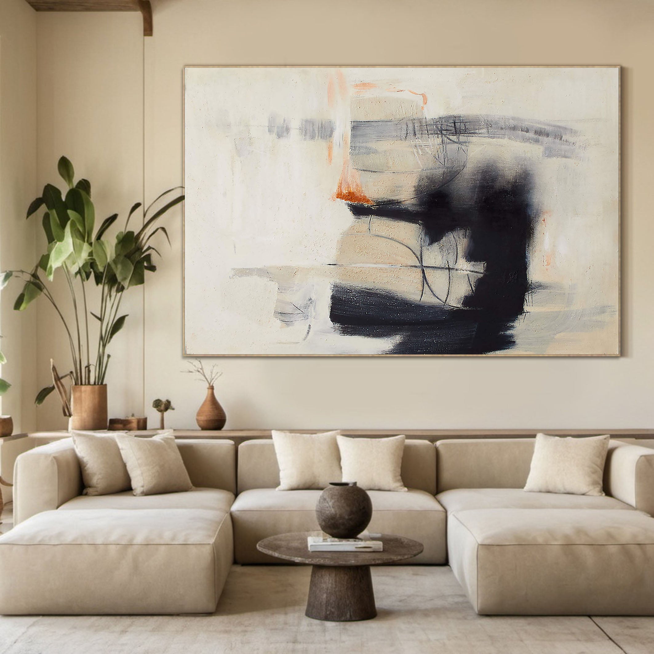 Textured Abstract Oil Painting for Home Decor #TC 133