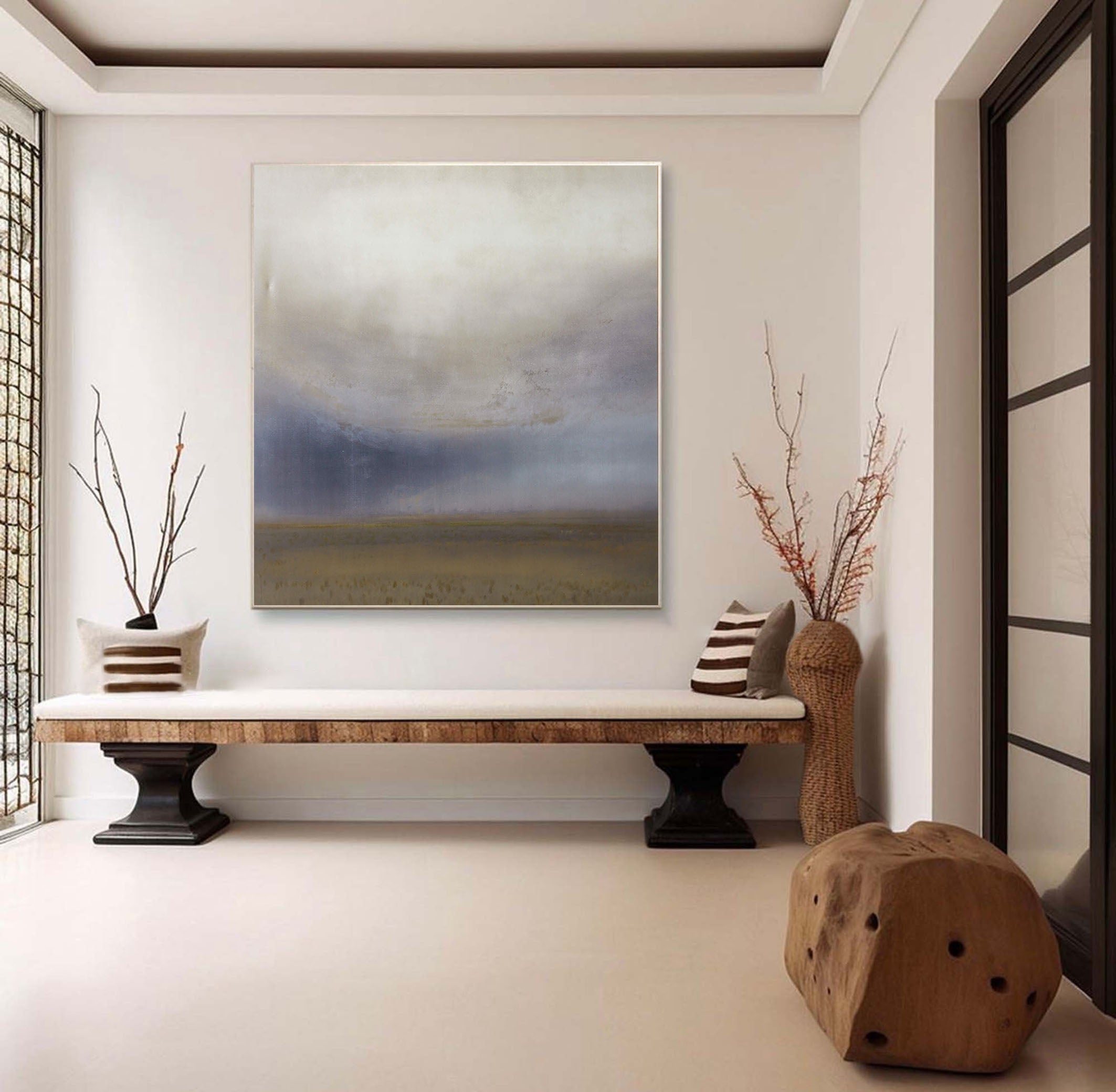 Minimalist Wall Art Abstract Landscape for Living Room #TC 149