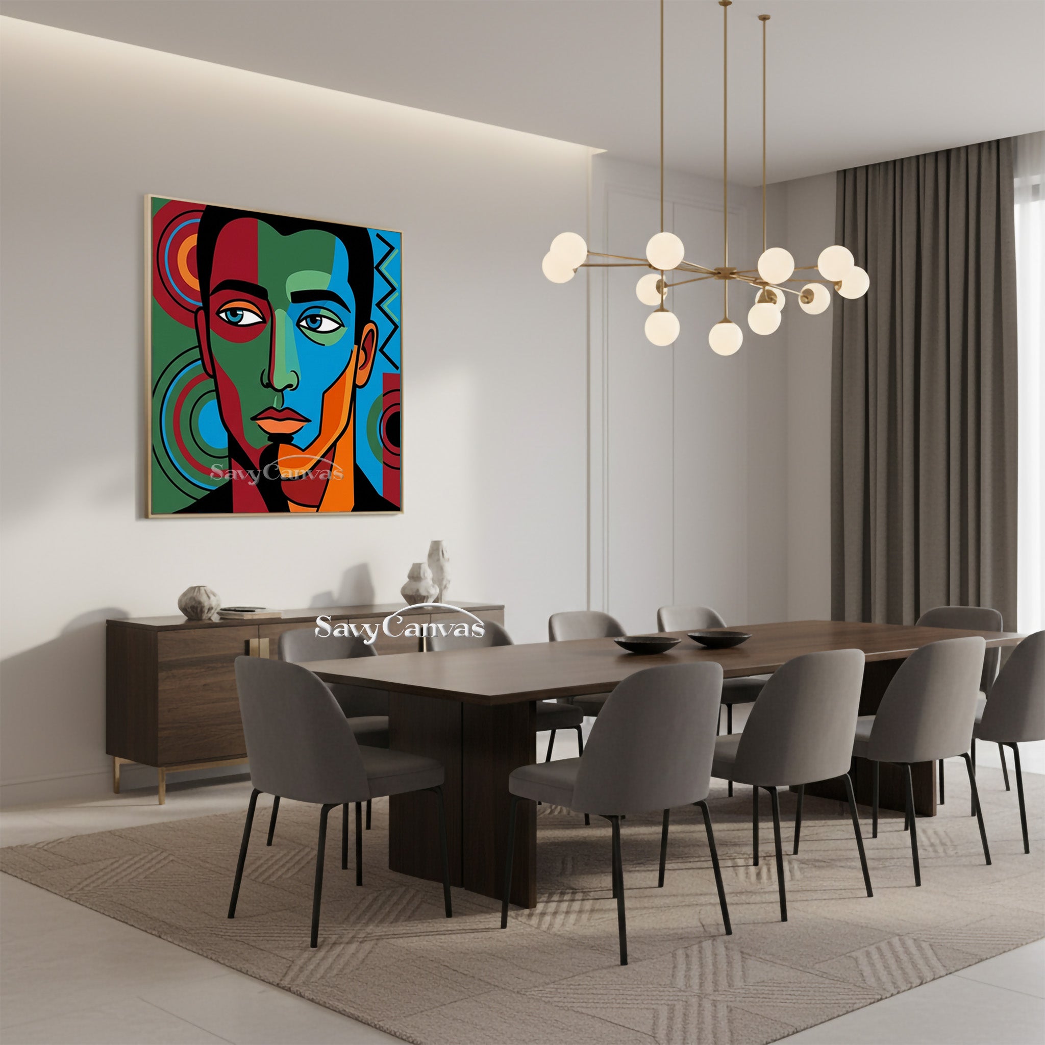 Modern Pop Art Portrait | Abstract African Art Style #AA 491