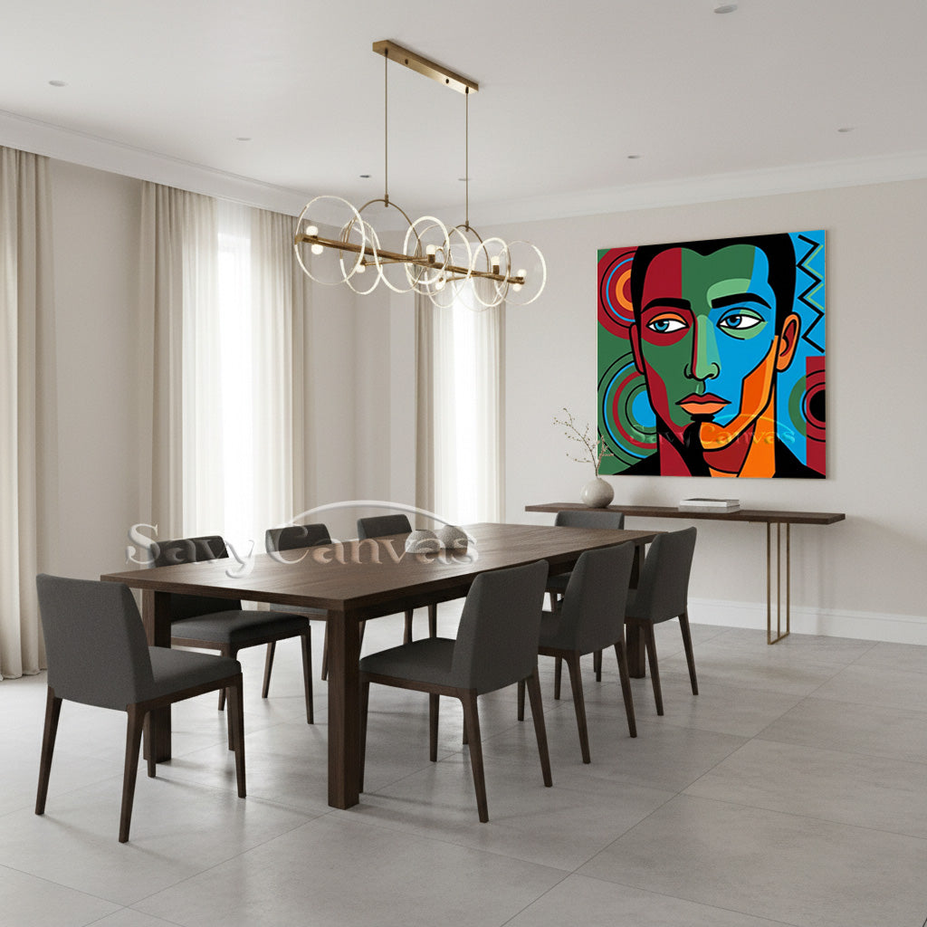 Modern Pop Art Portrait | Abstract African Art Style #AA 491
