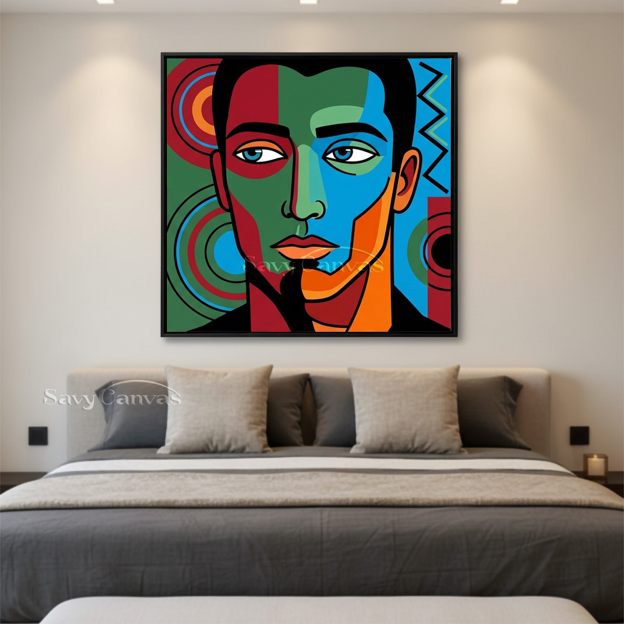 Modern Pop Art Portrait | Abstract African Art Style #AA 491