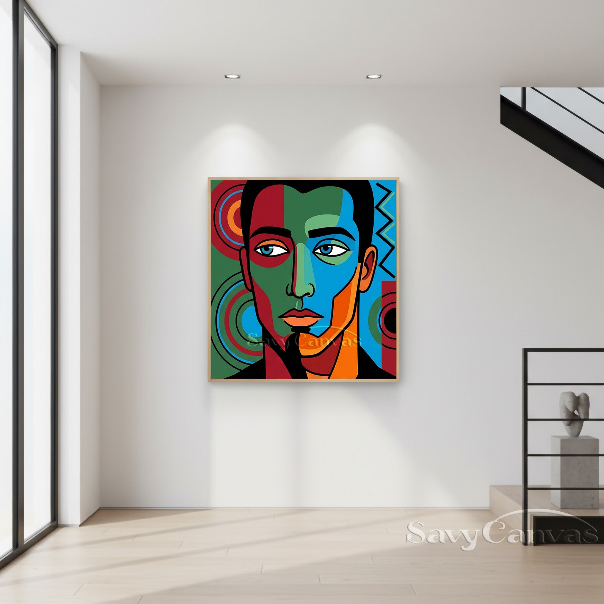 Modern Pop Art Portrait | Abstract African Art Style #AA 491
