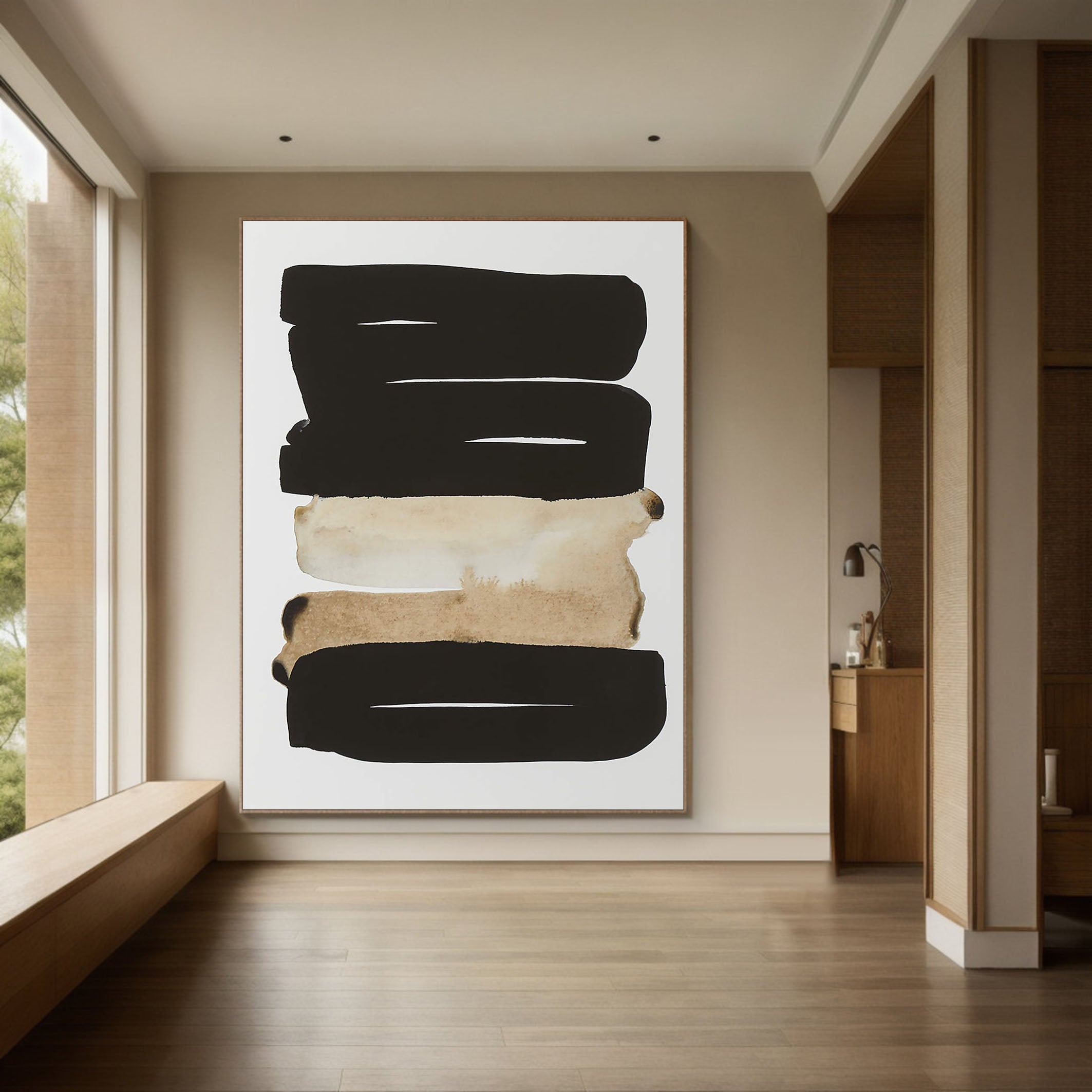 Modern Abstract Oil Painting for Living Room Decor #TC 121