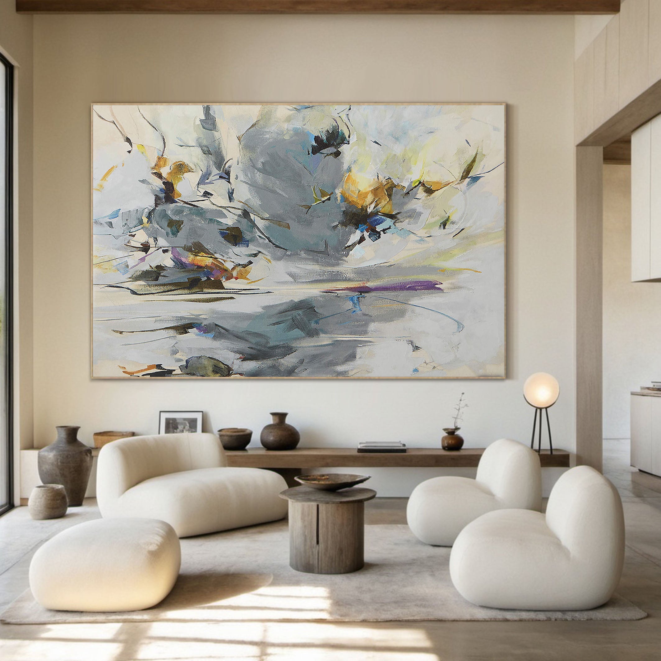 Colorful Abstract Painting for Contemporary Home #TC 130