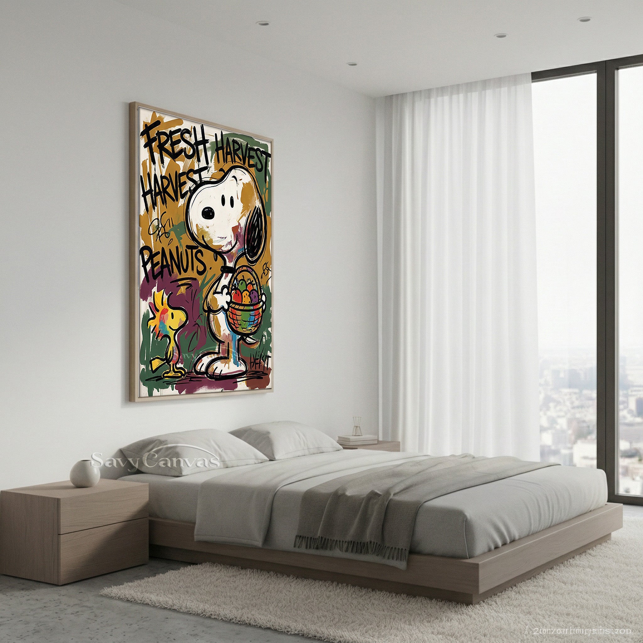 Snoopy & Woodstock Harvest Style Hand | painted Wall Decor #SS 068