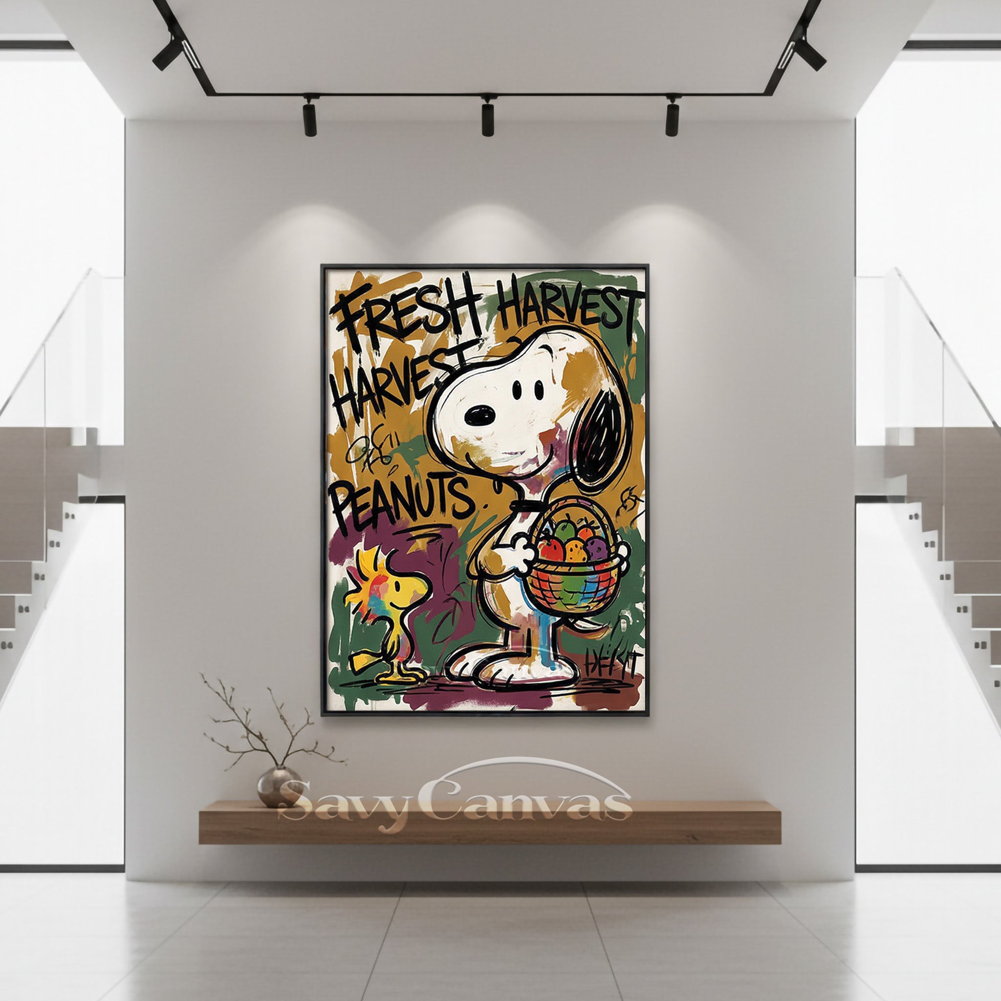 Snoopy & Woodstock Harvest Style Hand | painted Wall Decor #SS 068