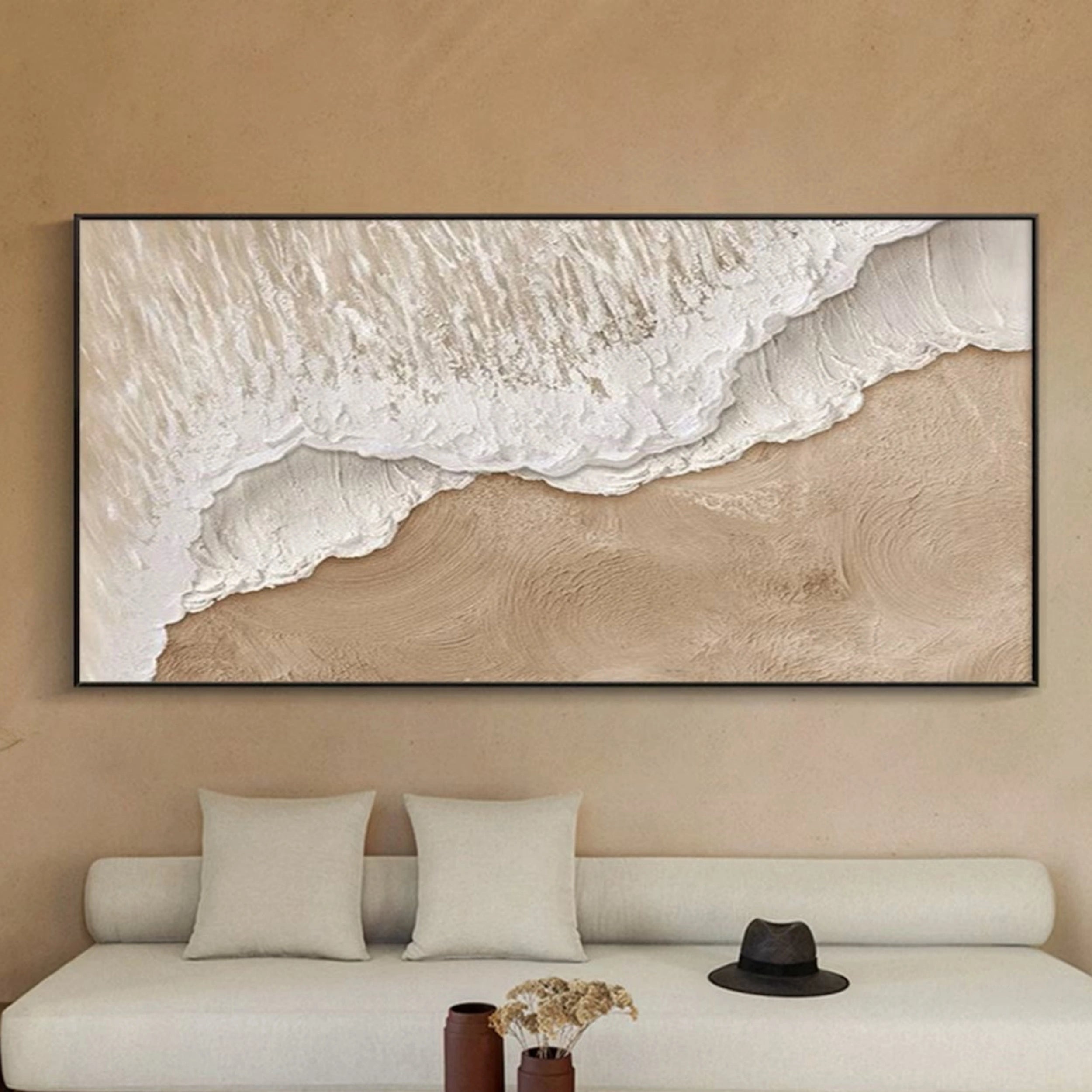 Abstract Seascape Artwork: Sandy Beach Print