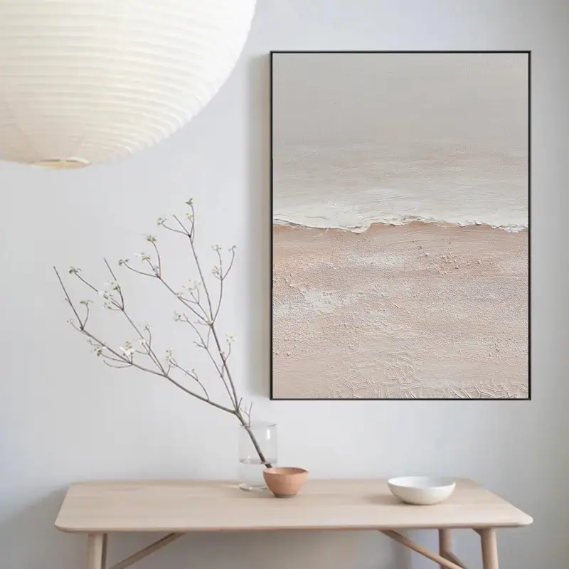 Calm Ocean Horizon Painting – Peaceful Home Wall Decor #JJ 287
