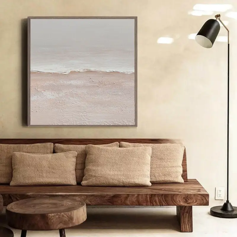 Calm Ocean Horizon Painting – Peaceful Home Wall Decor #JJ 287
