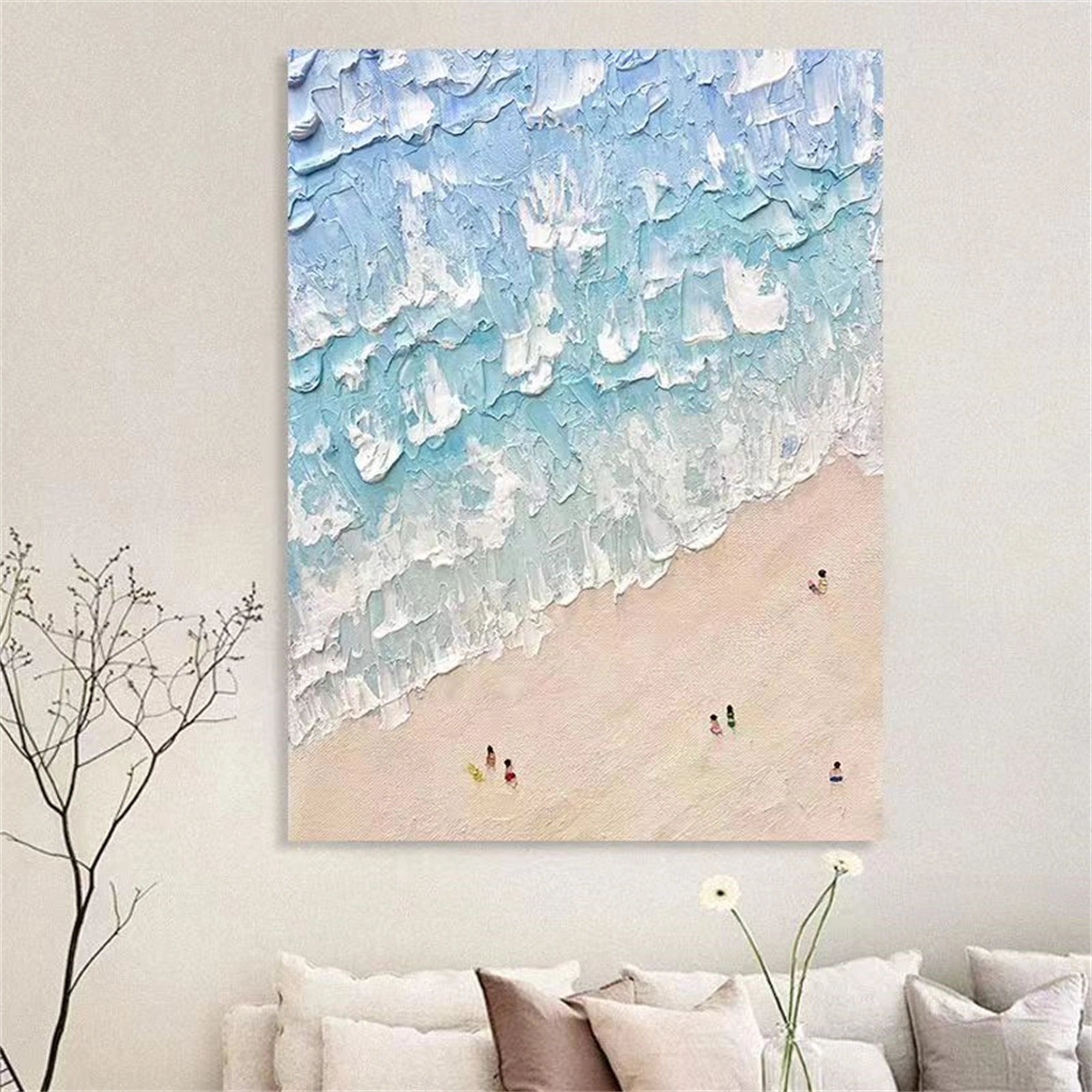 Textured Painting | Beach Scene Art
