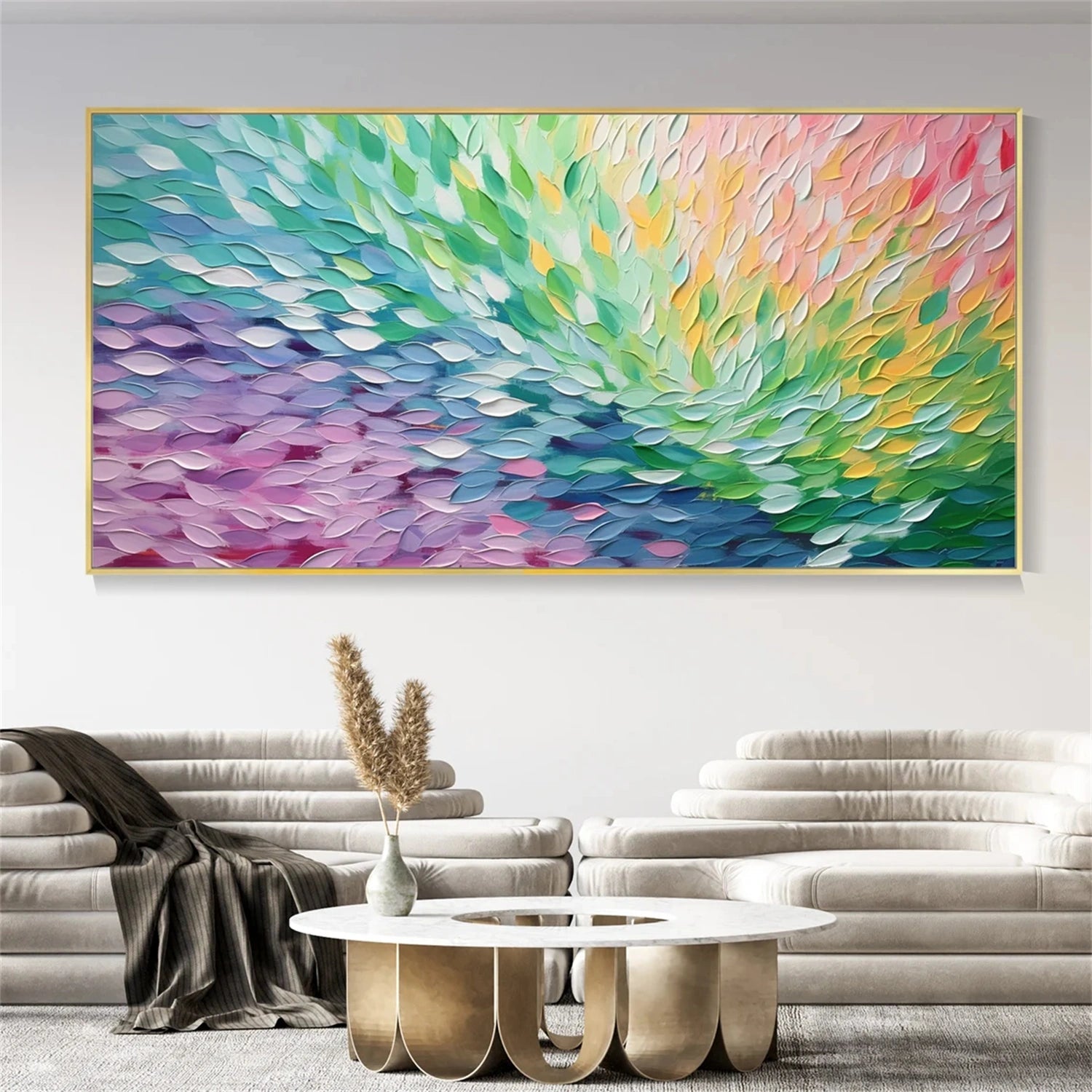 Handmade and Unique Textured Painting Art | Ocean Wave Decor #JJ 334