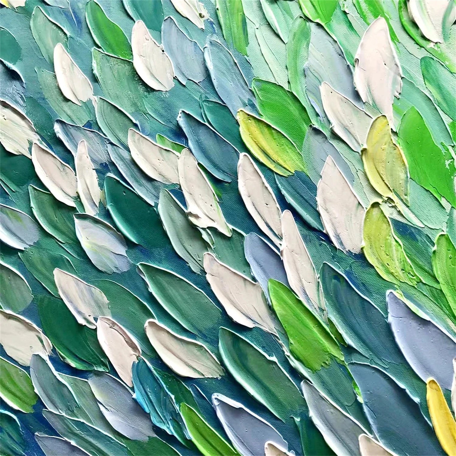 Handmade and Unique Textured Painting Art | Ocean Wave Decor #JJ 334