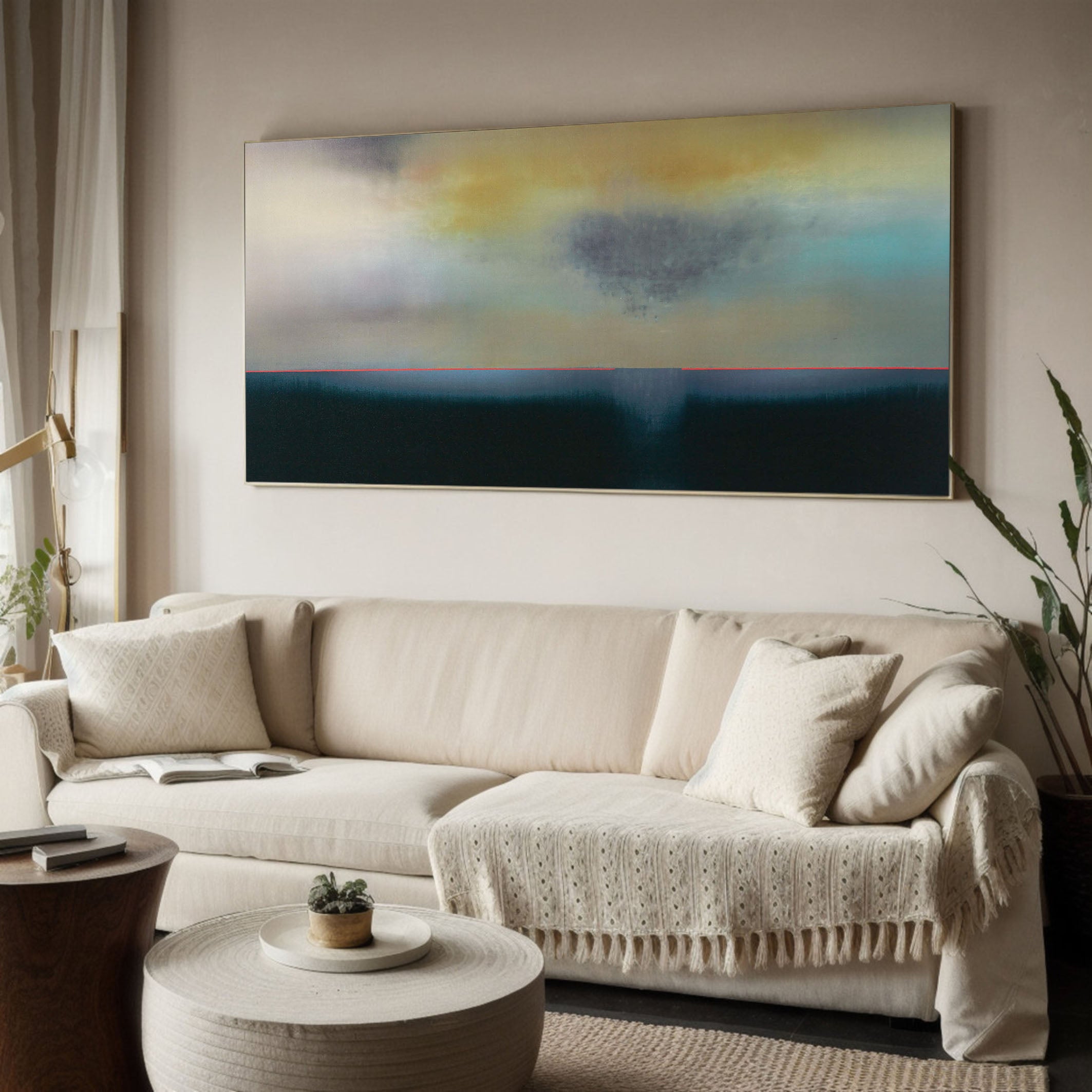 Colorful Modern Abstract Oil Painting - Handmade #TC 143