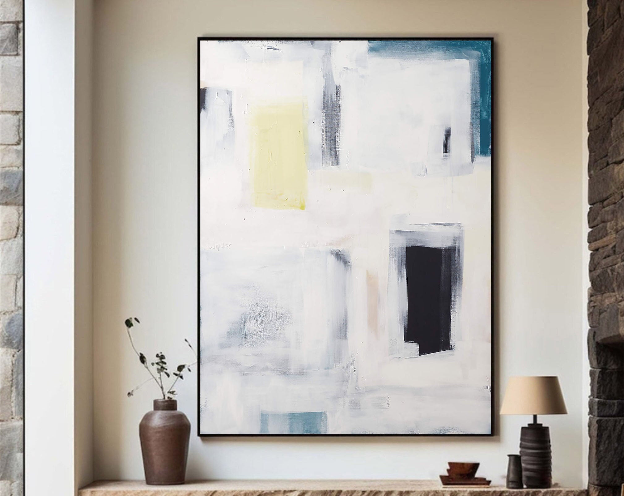 Modern Abstract Geometric Oil Painting #TC 119