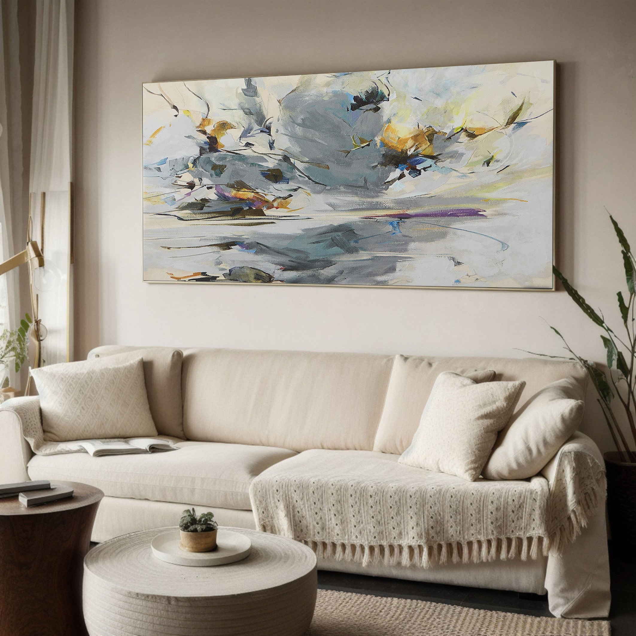 Colorful Abstract Painting for Contemporary Home #TC 130