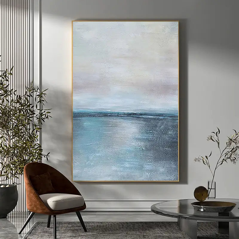 Premium Quality Abstract Ocean Scene Oil Painting for Wall Art
