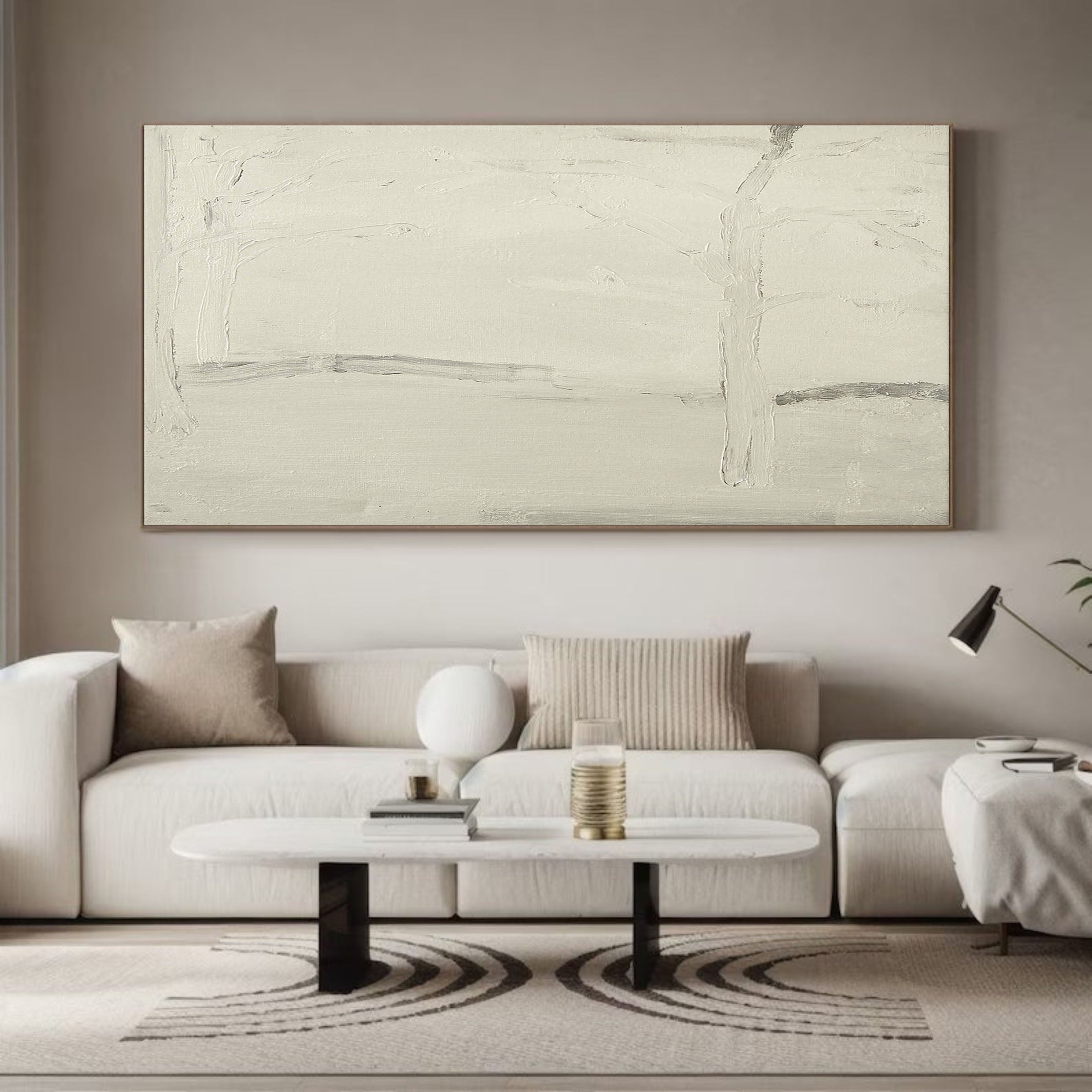Handmade Abstract Textured Wall Art - Neutral #TC 136