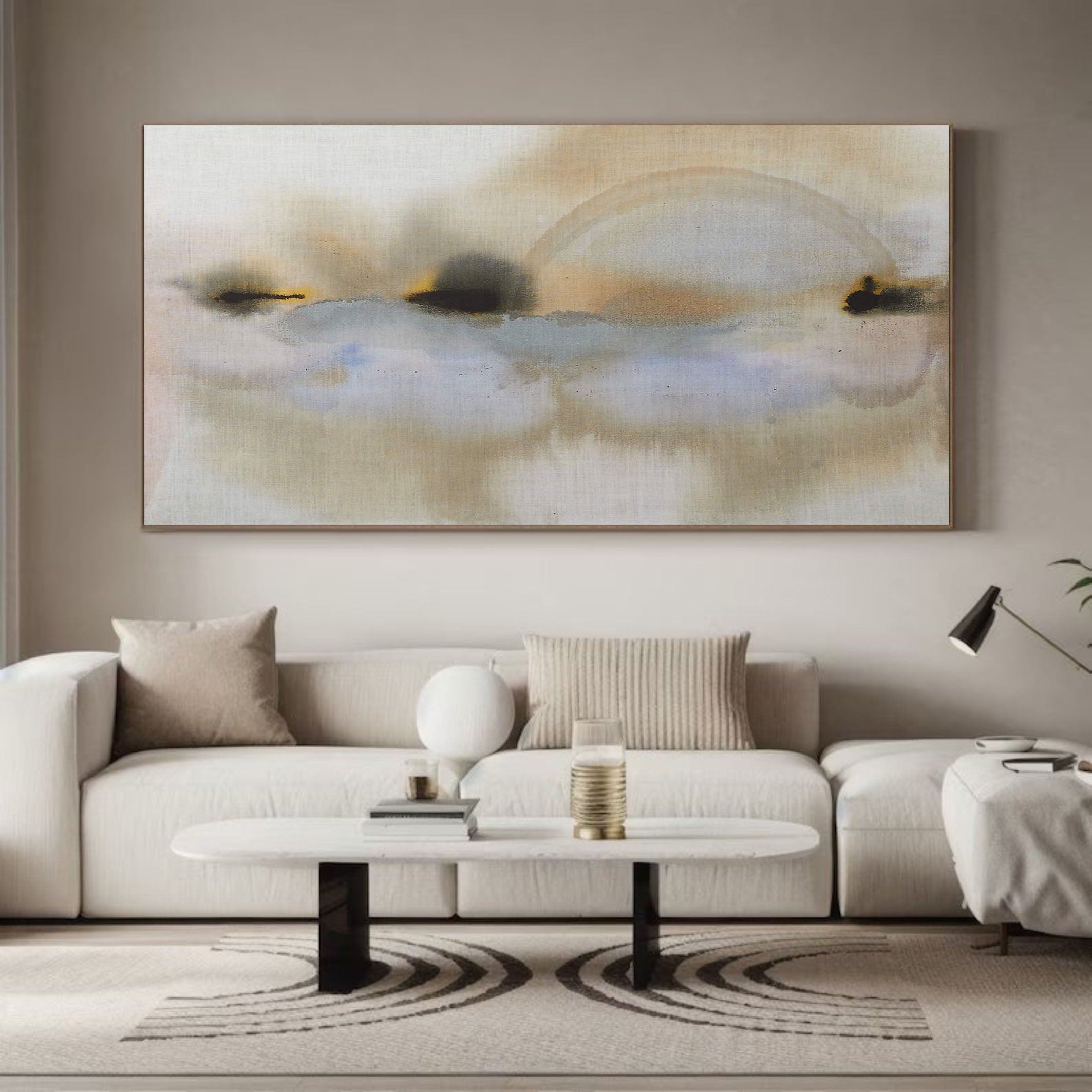 Soft Abstract Art Painting - Neutral Tones #TC 132