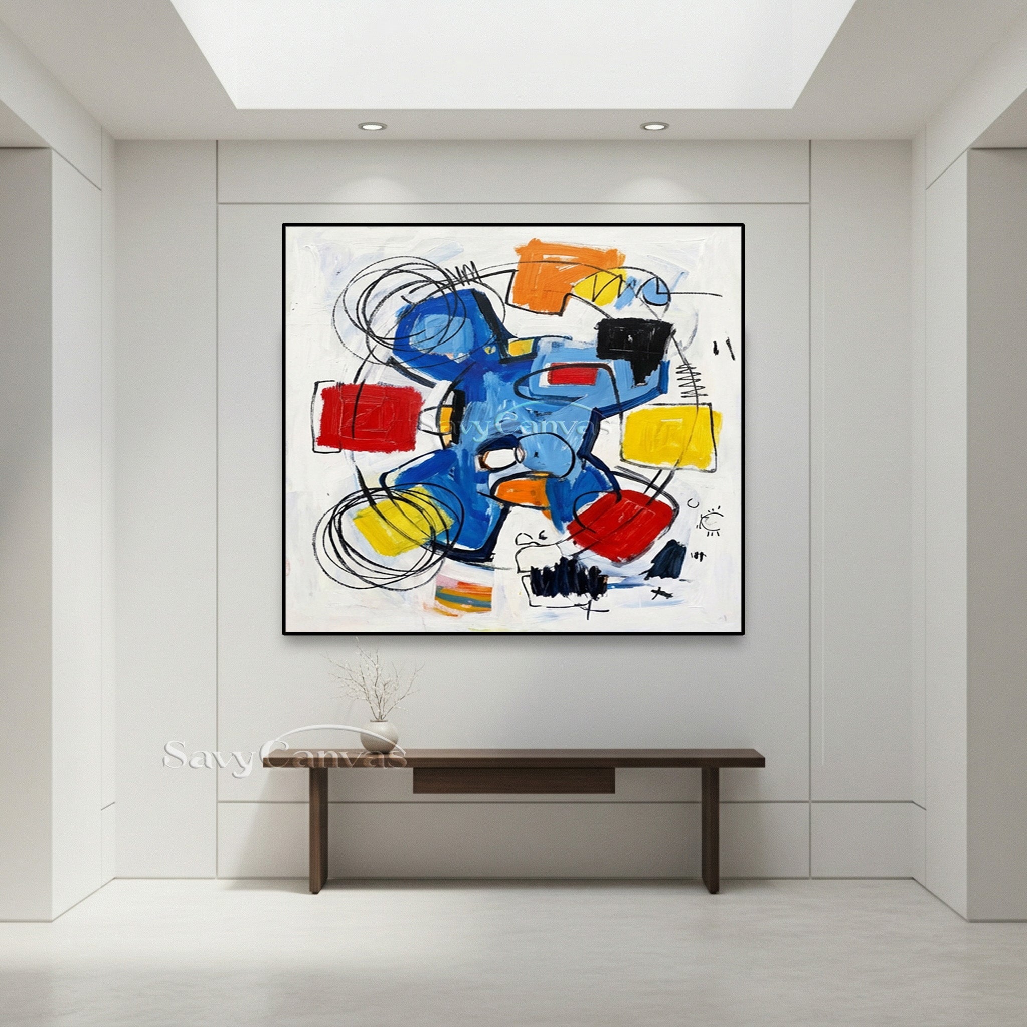 Abstract Expressionist Art | Pop Art Style Painting #AA 485