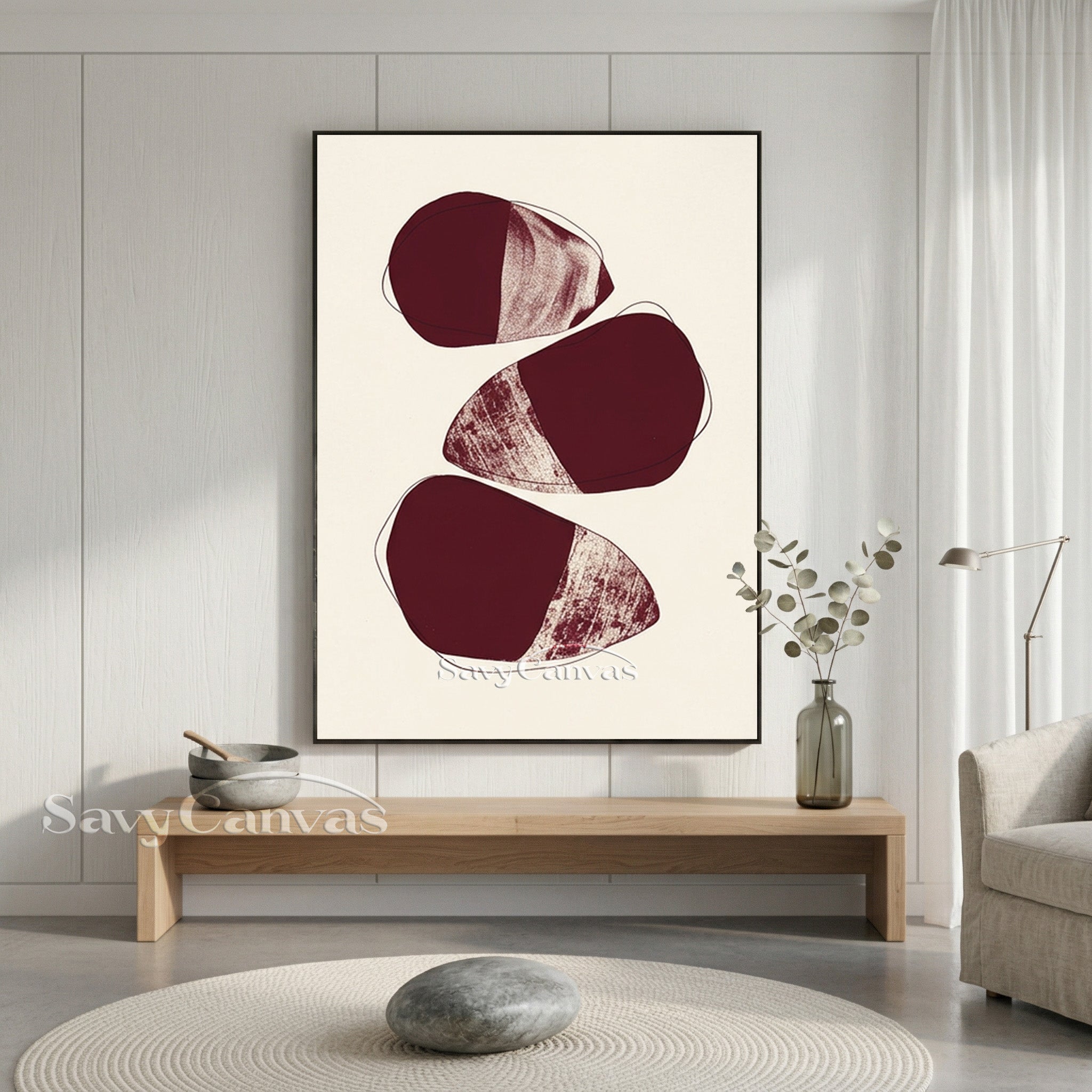 Japandi Style Abstract Print | Wabi-Sabi Wall Decor #AA 509