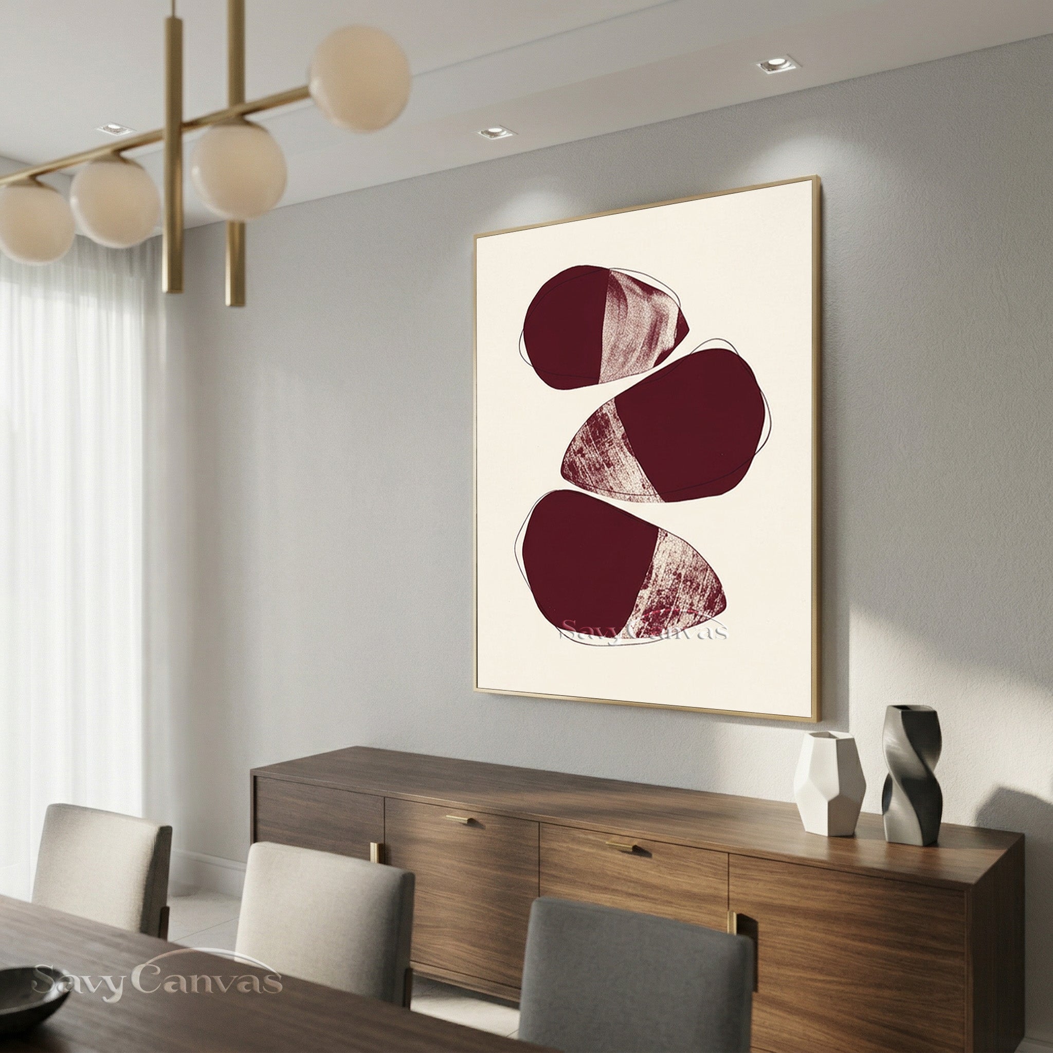 Japandi Style Abstract Print | Wabi-Sabi Wall Decor #AA 509