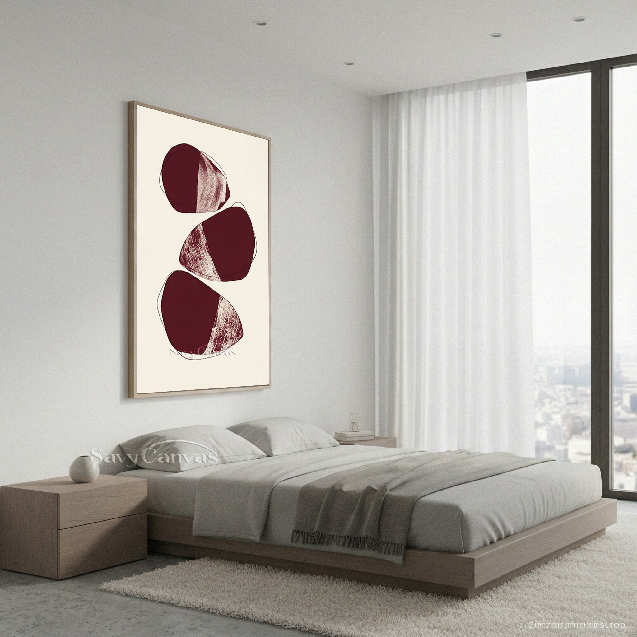 Japandi Style Abstract Print | Wabi-Sabi Wall Decor #AA 509