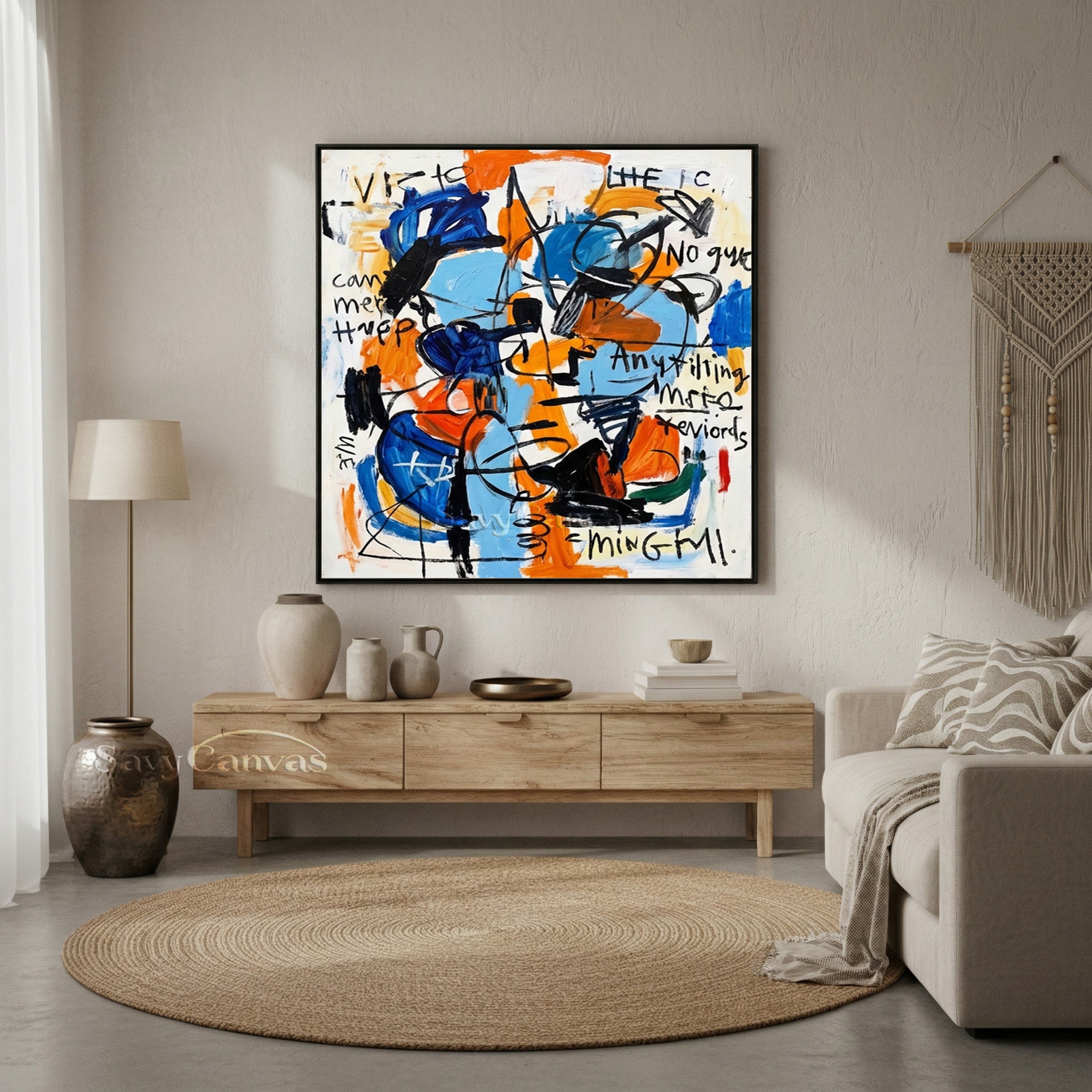 Graffiti Style Abstract Art | Neo-Expressionist Painting #AA 483