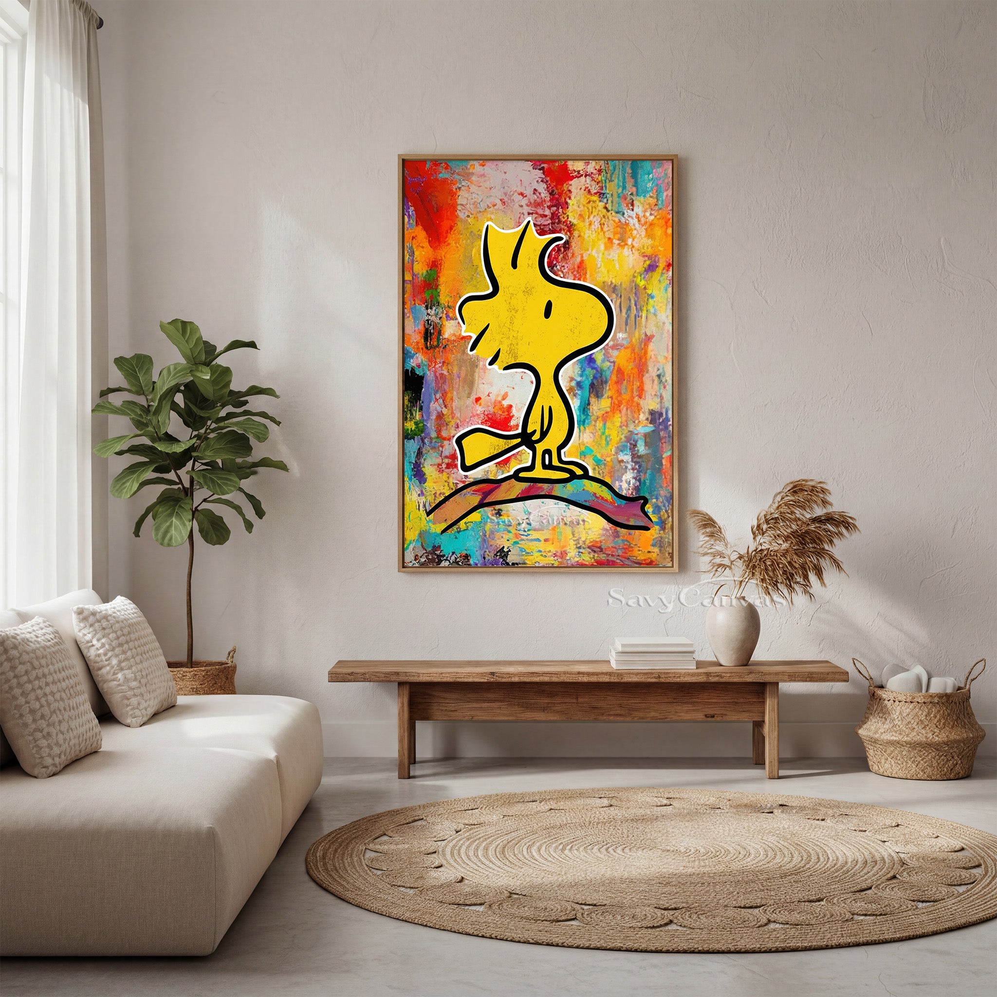 Woodstock Pop Art Hand-Painted Oil Painting #SS 072