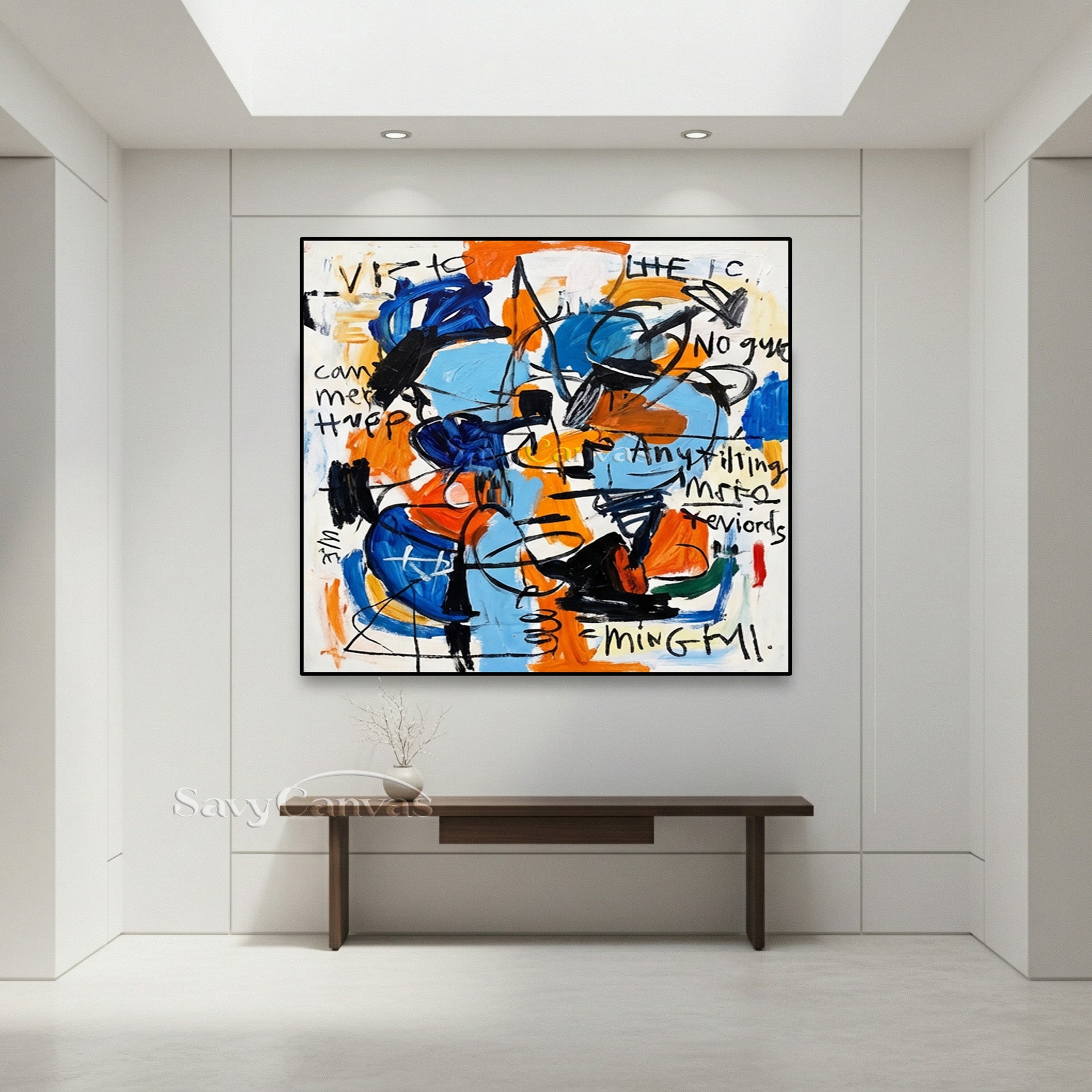 Graffiti Style Abstract Art | Neo-Expressionist Painting #AA 483