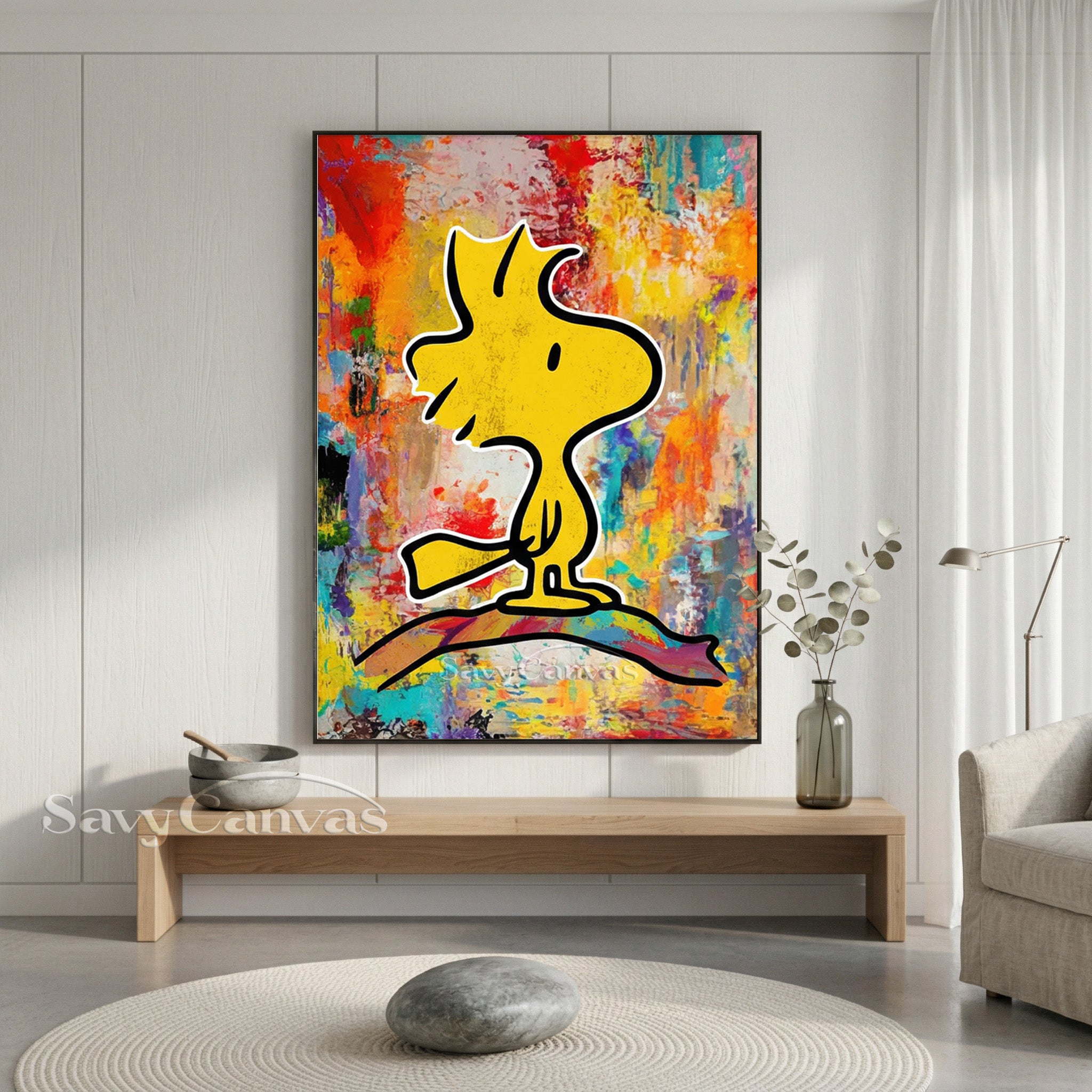Woodstock Pop Art Hand-Painted Oil Painting #SS 072