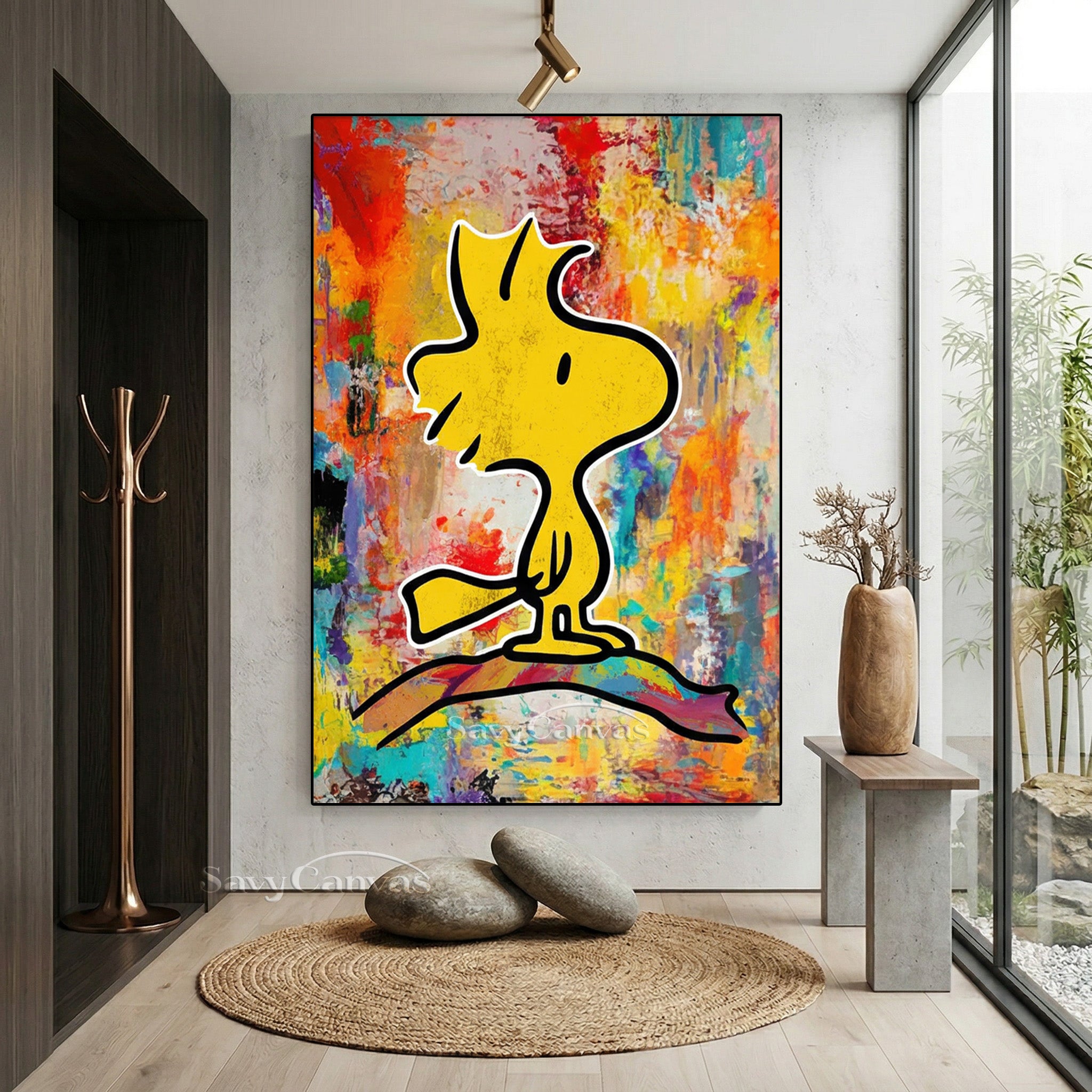 Woodstock Pop Art Hand-Painted Oil Painting #SS 072