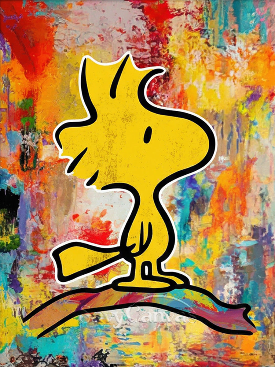Woodstock Pop Art Hand-Painted Oil Painting #SS 072