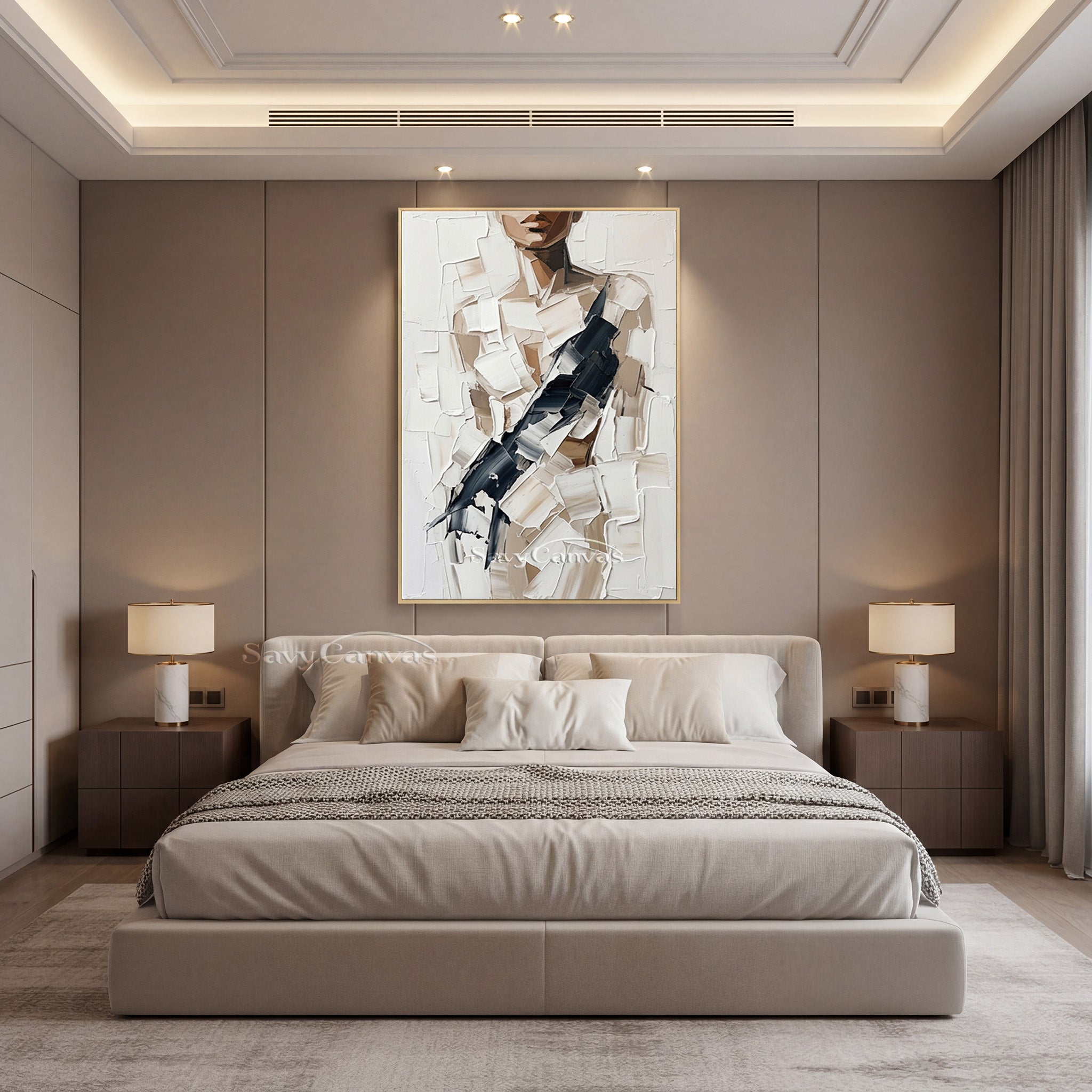 Original Palette Knife Impasto Art | Abstract Woman Portrait #SS 147