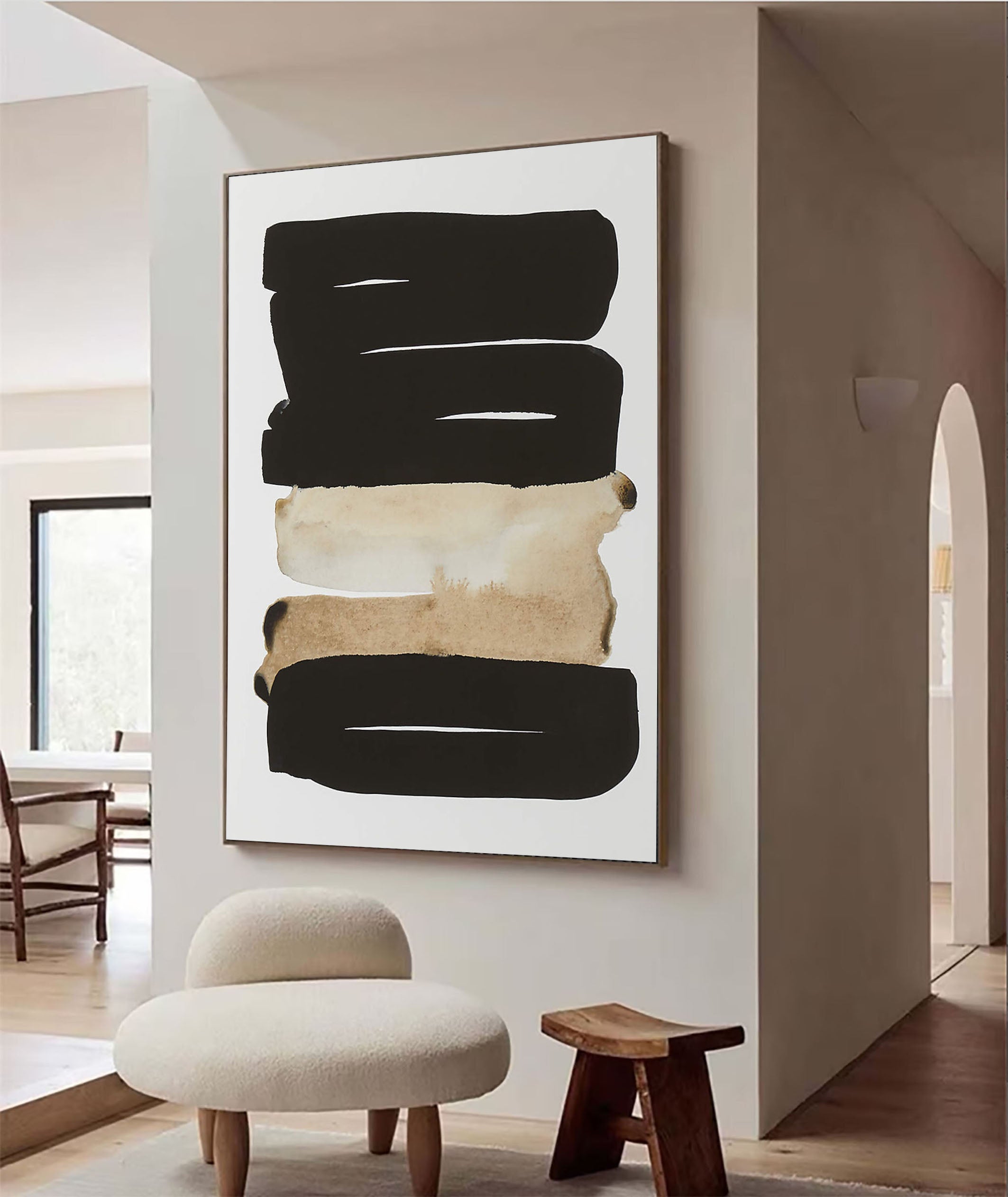 Modern Abstract Oil Painting for Living Room Decor #TC 121