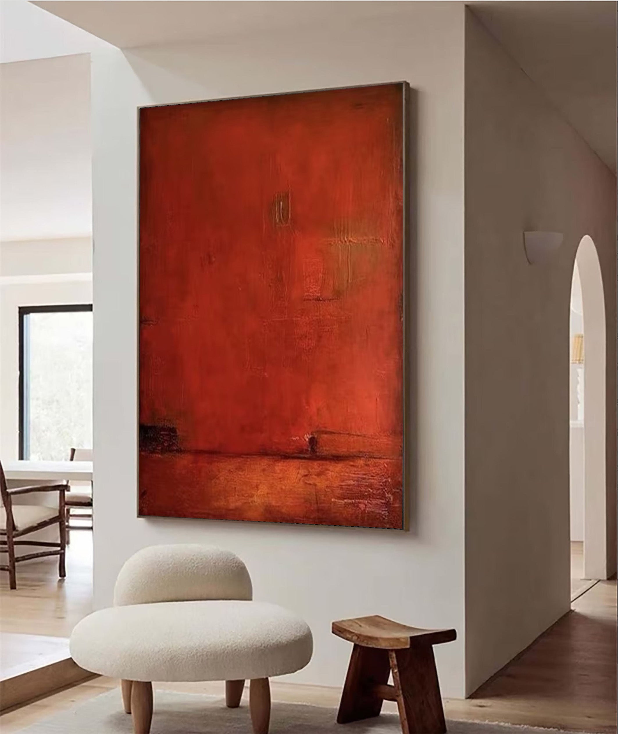 Abstract Handmade Oil Painting - Modern Minimalist Wall Decor #JJ 059