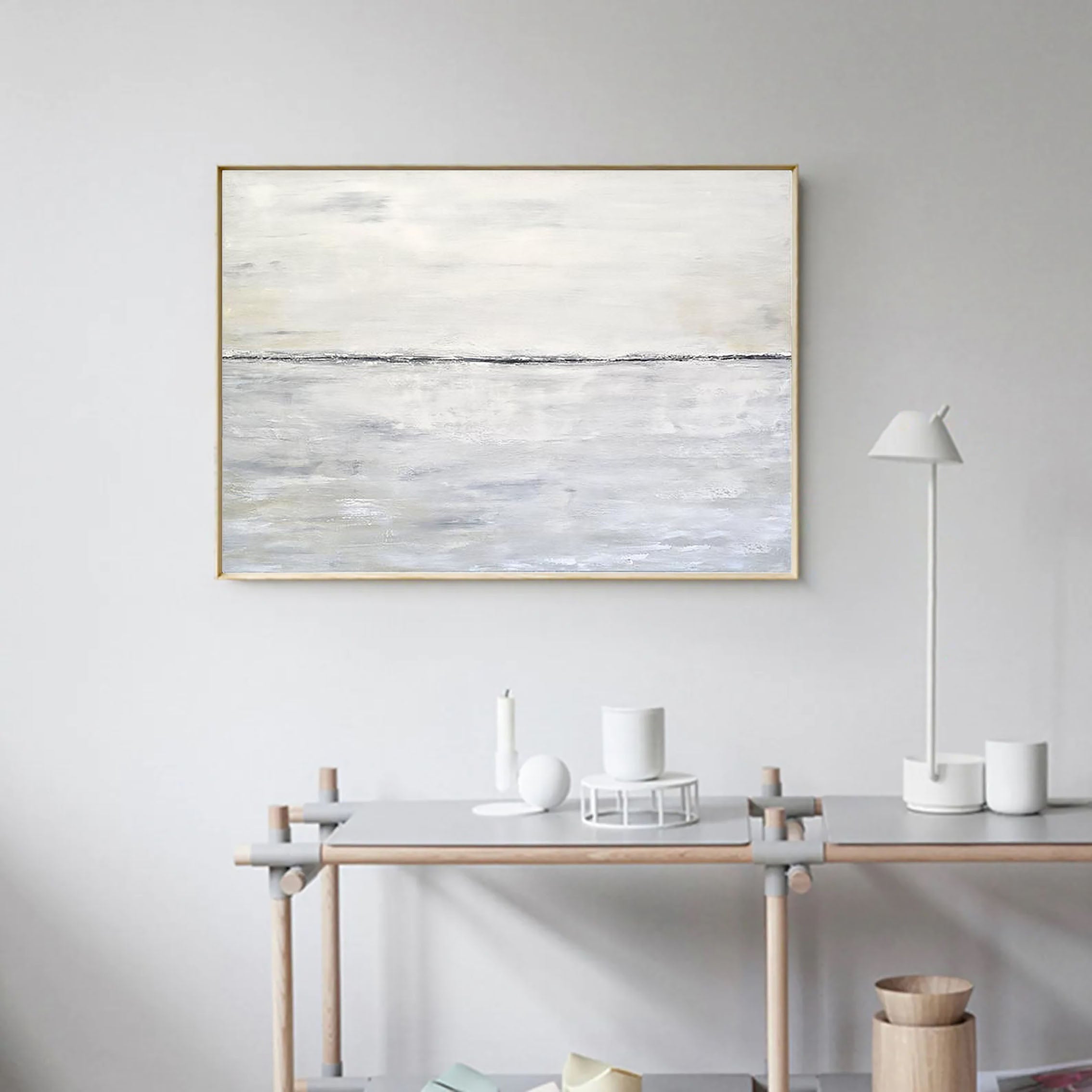 Handmade Sea Pictures Abstract Wall Art -Seascapes on Canvas #JJ 284