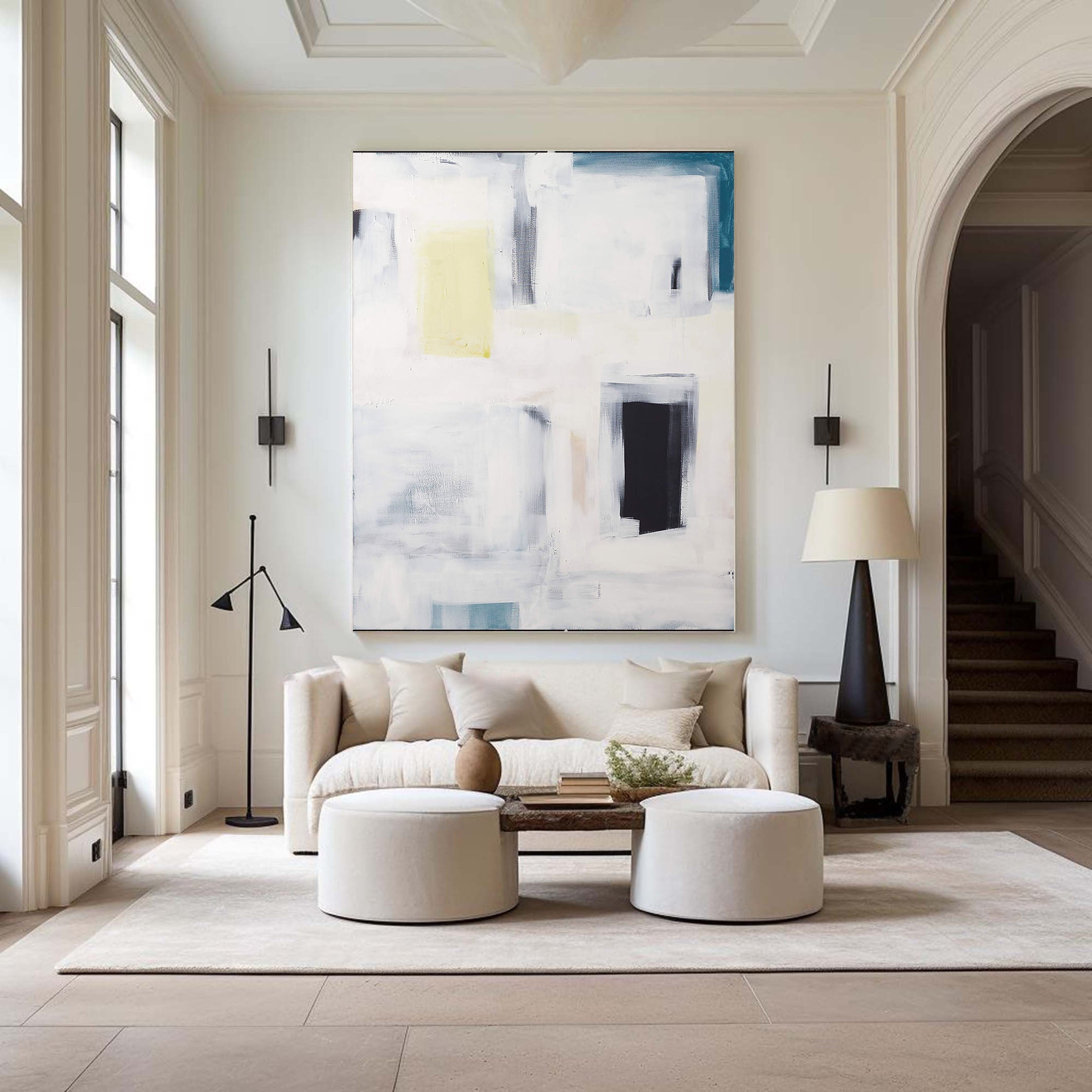 Modern Abstract Geometric Oil Painting #TC 119