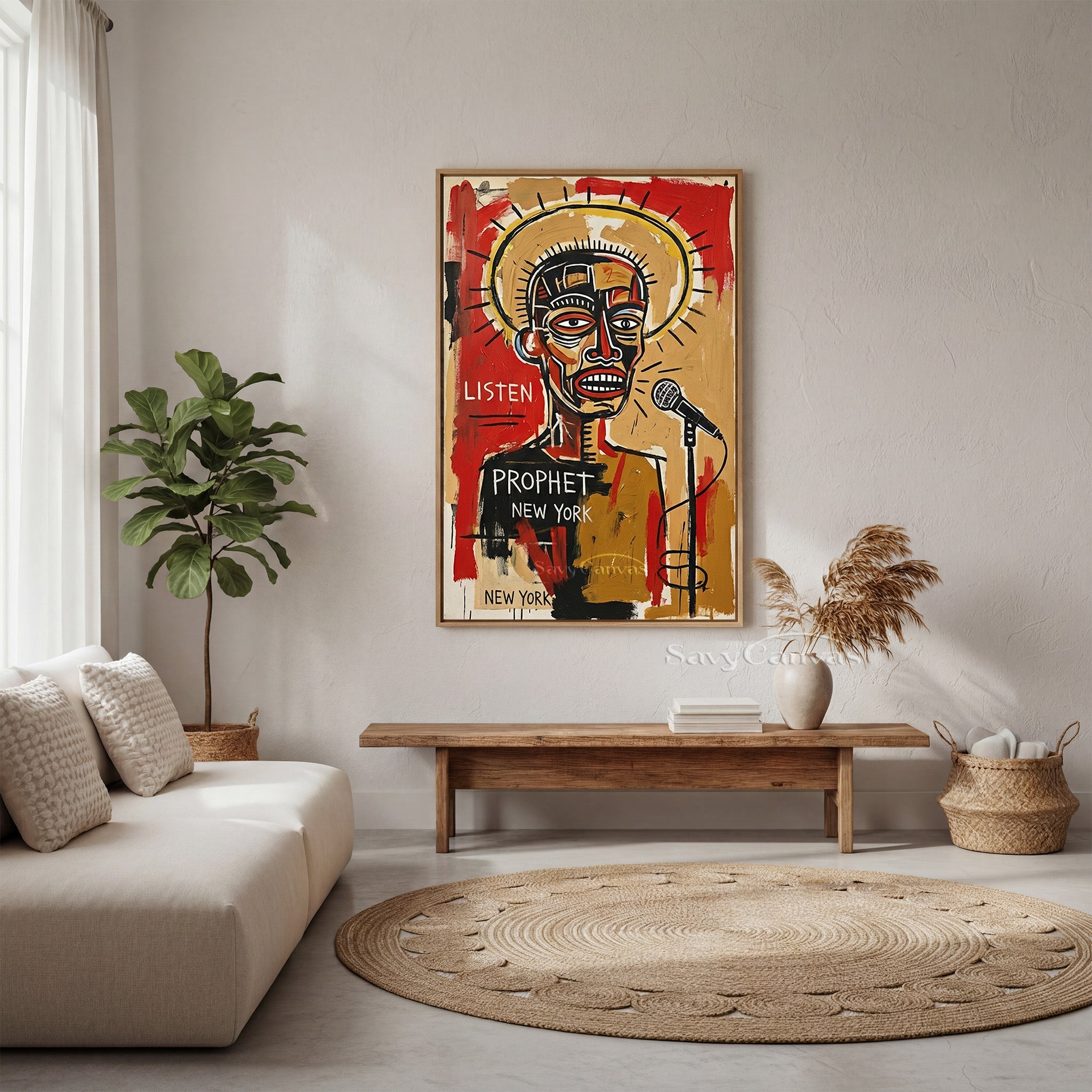Basquiat Style Art | "Prophet" Neo-Expressionist Painting #AA 479