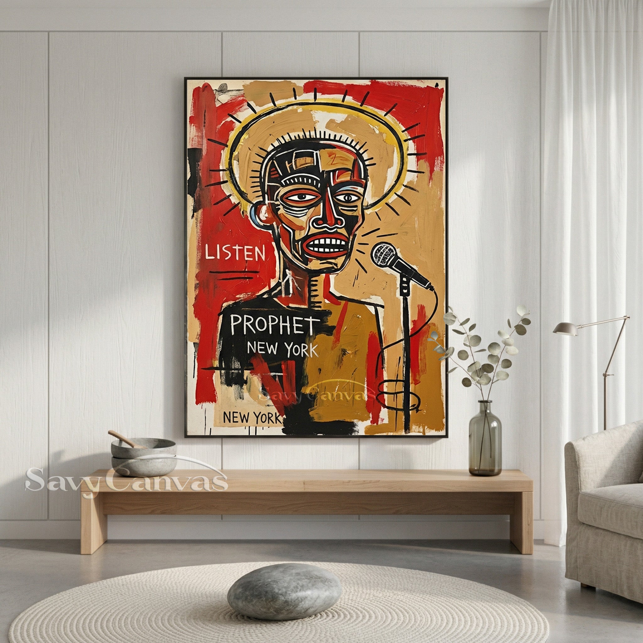 Basquiat Style Art | "Prophet" Neo-Expressionist Painting #AA 479