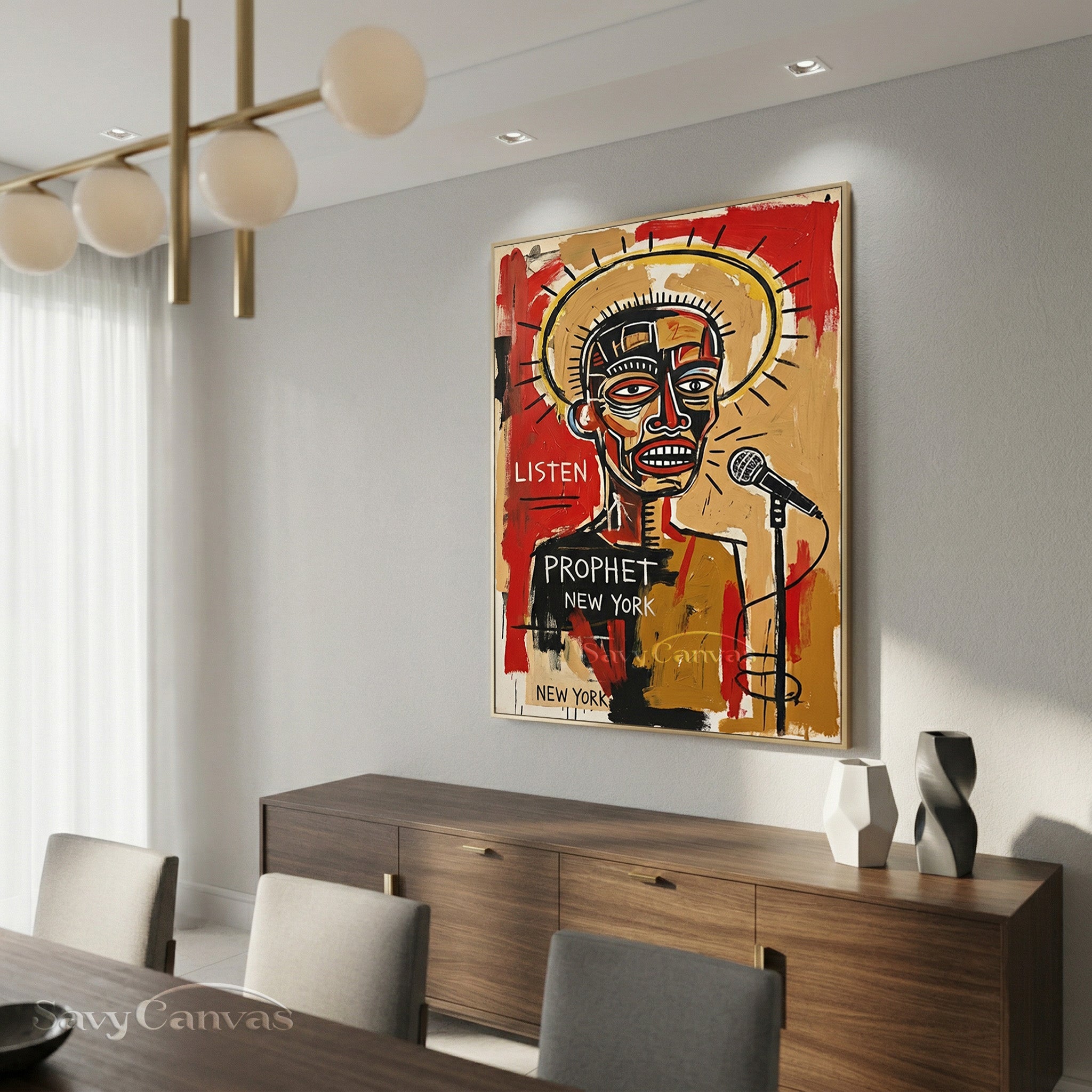 Basquiat Style Art | "Prophet" Neo-Expressionist Painting #AA 479