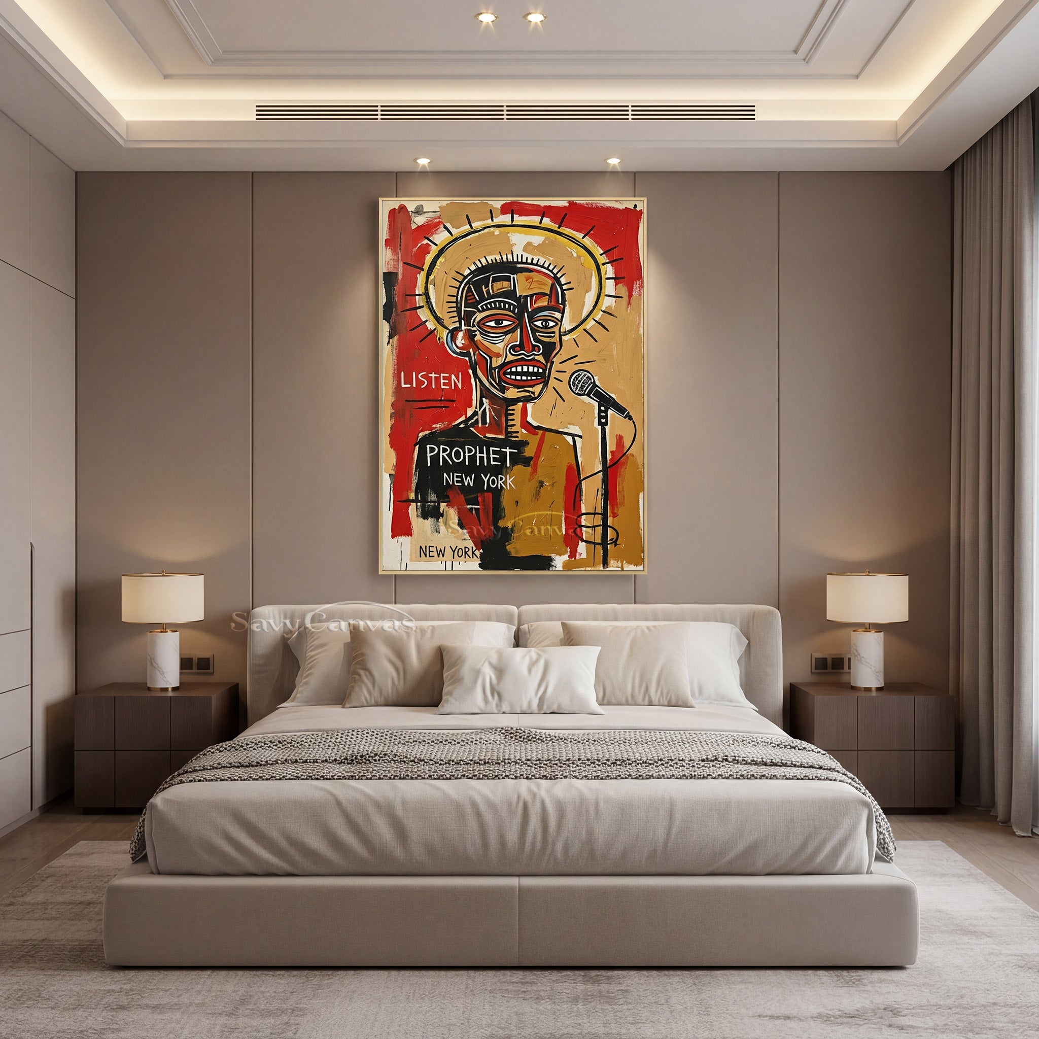 Basquiat Style Art | "Prophet" Neo-Expressionist Painting #AA 479