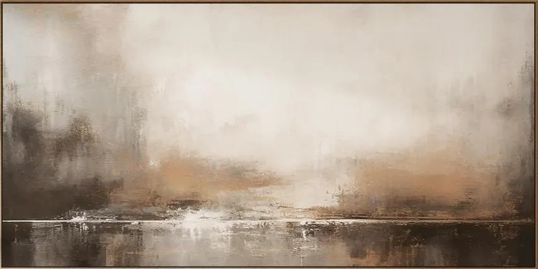 Large Horizontal Abstract Painting | Living Room Wall Art Oil Canvas #TC 057