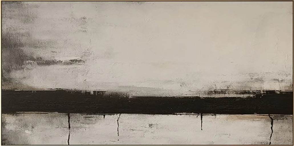 Modern Canvas Wall Art | Original Textured Abstract Landscape Painting  #TC 060