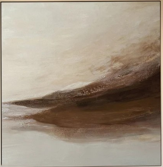 Hand-Painted Abstract Art - Modern Neutral Canvas #TC 111