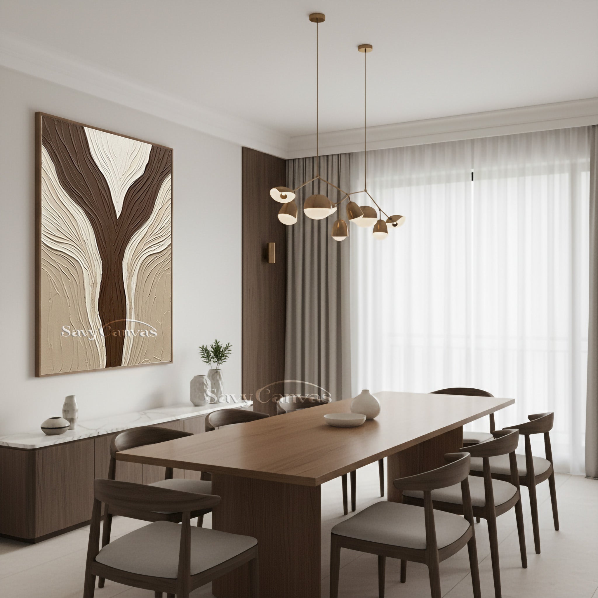 Minimalist Neutral Plaster Wall Decor #SS 132