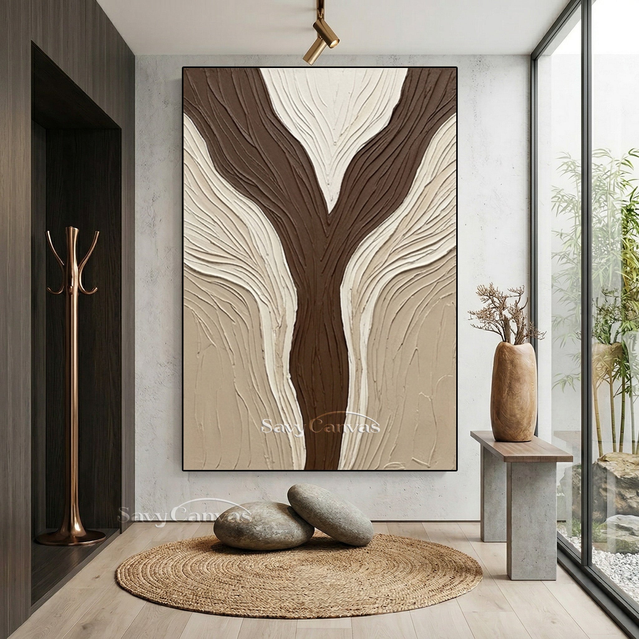 Minimalist Neutral Plaster Wall Decor #SS 132