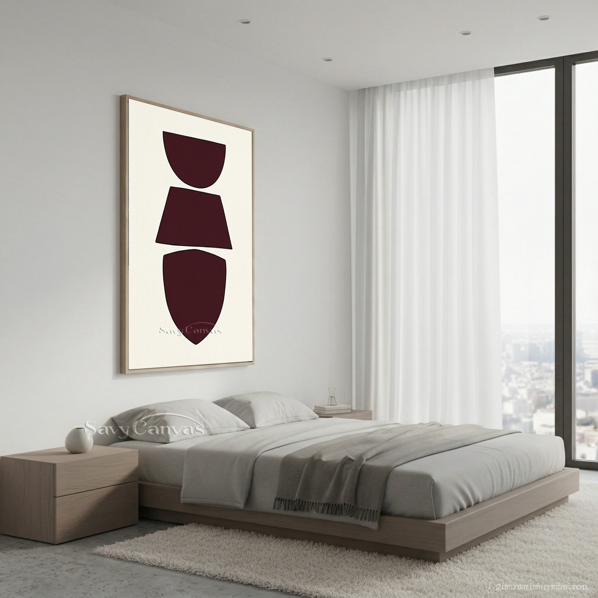 Japandi Style Geometric Art | Minimalist Wabi-Sabi Decor #AA 497