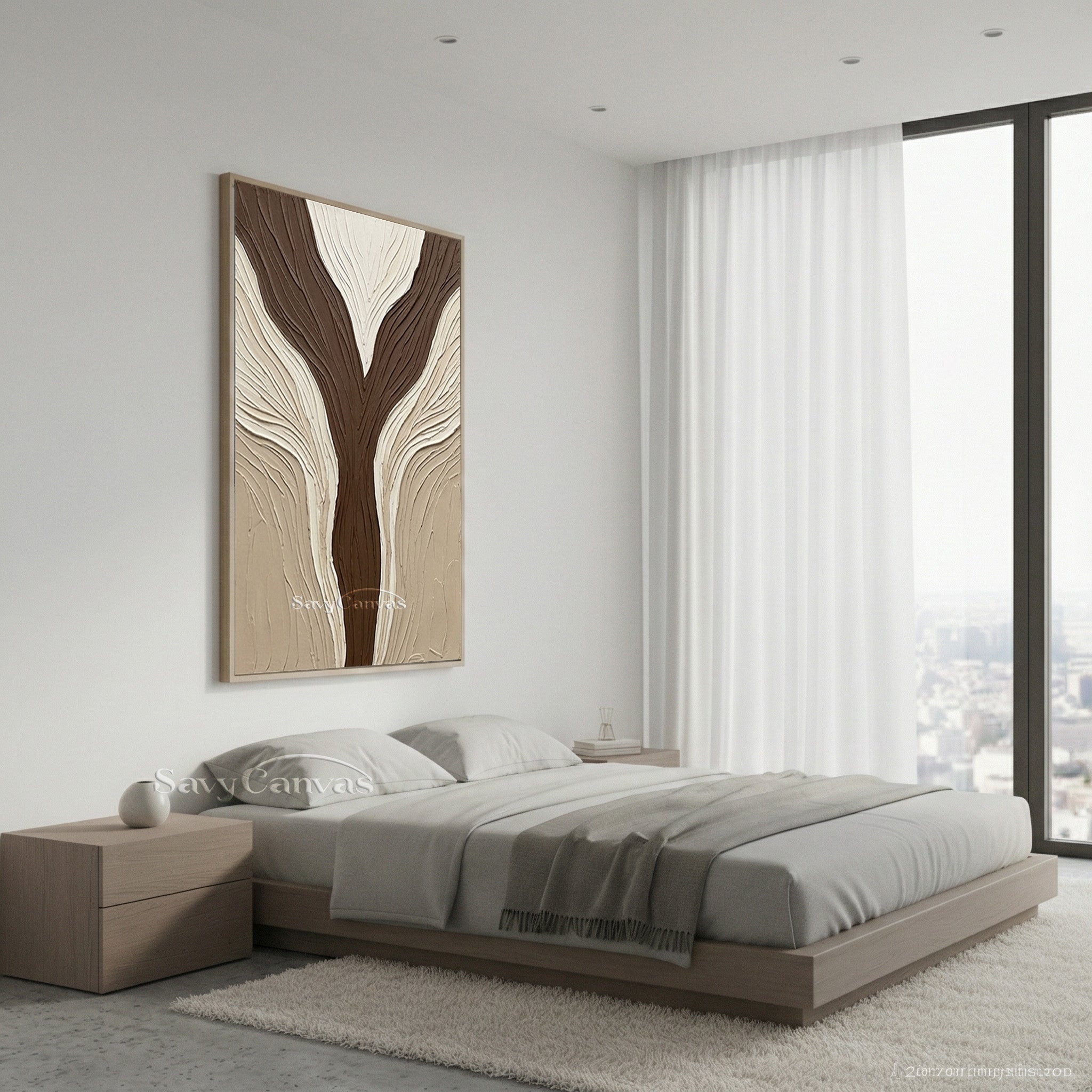 Minimalist Neutral Plaster Wall Decor #SS 132